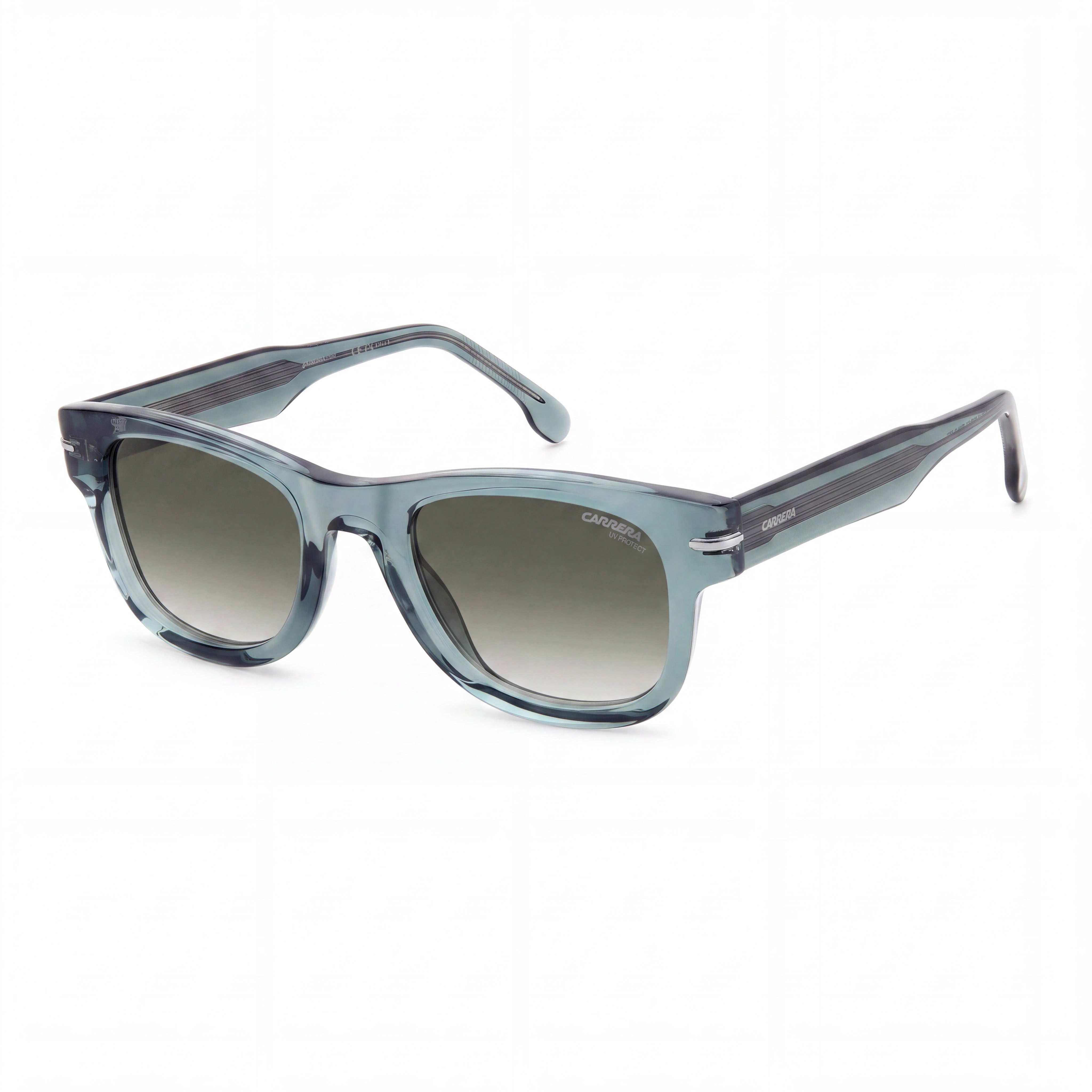 Carrera 330/S Men's Plastic Teal Frame Green Shaded Non-Polarized Sunglasses 100% UV Protection 50mm, Photo 1