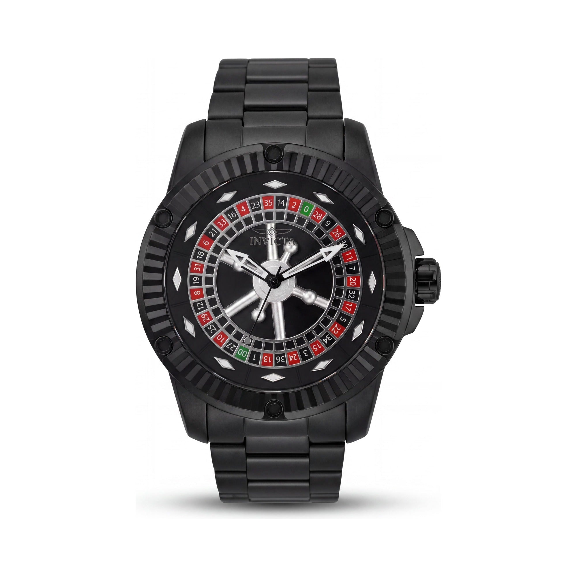 Invicta Specialty Casino 28712 Men's Automatic Black Dial Black-plated Stainless Steel Bracelet Watch 52mm Water Resistant, Photo 1