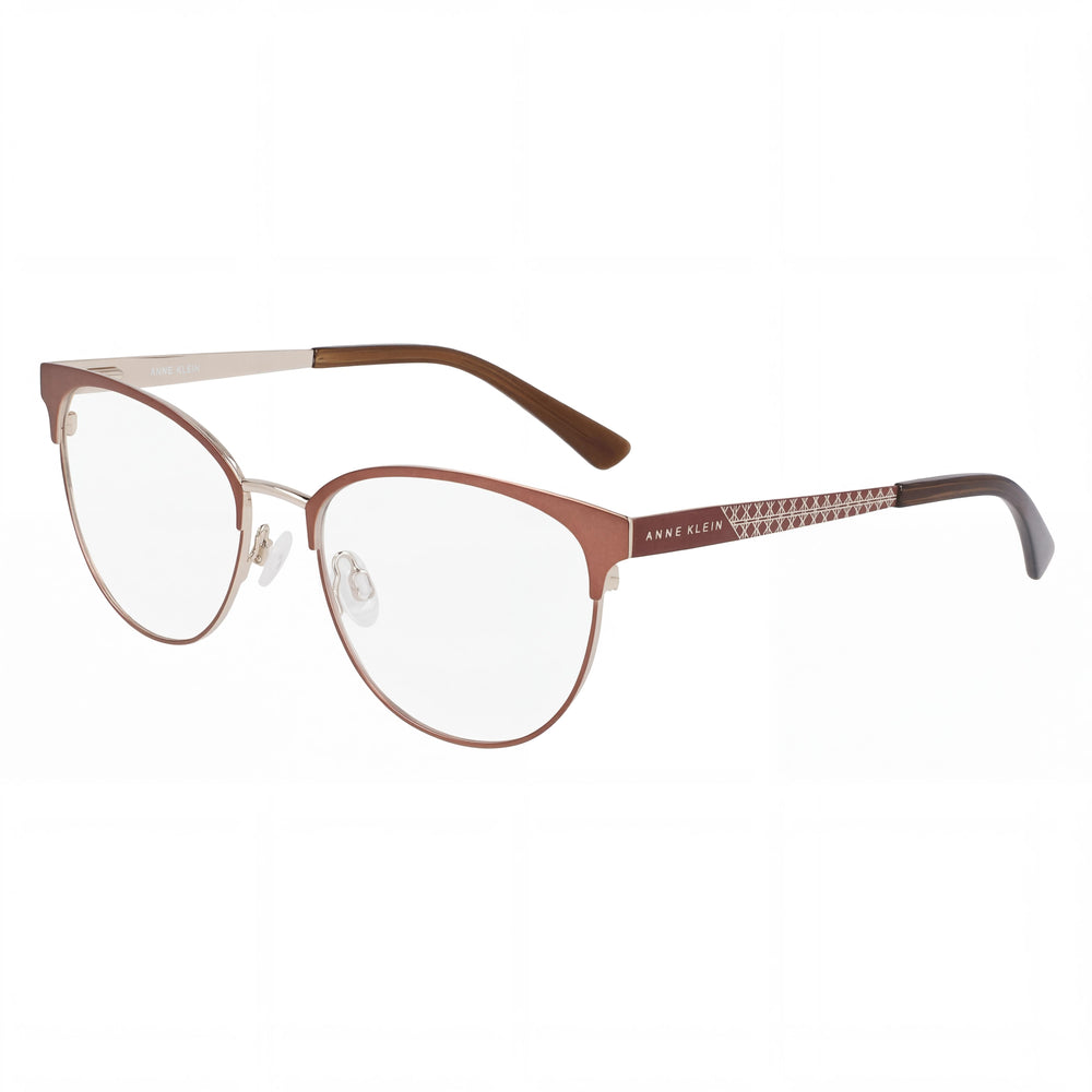Anne Klein Women's Mocha Eyeglasses with Clear Demo Lenses, Lenses can be replaced with custom prescription lenses.