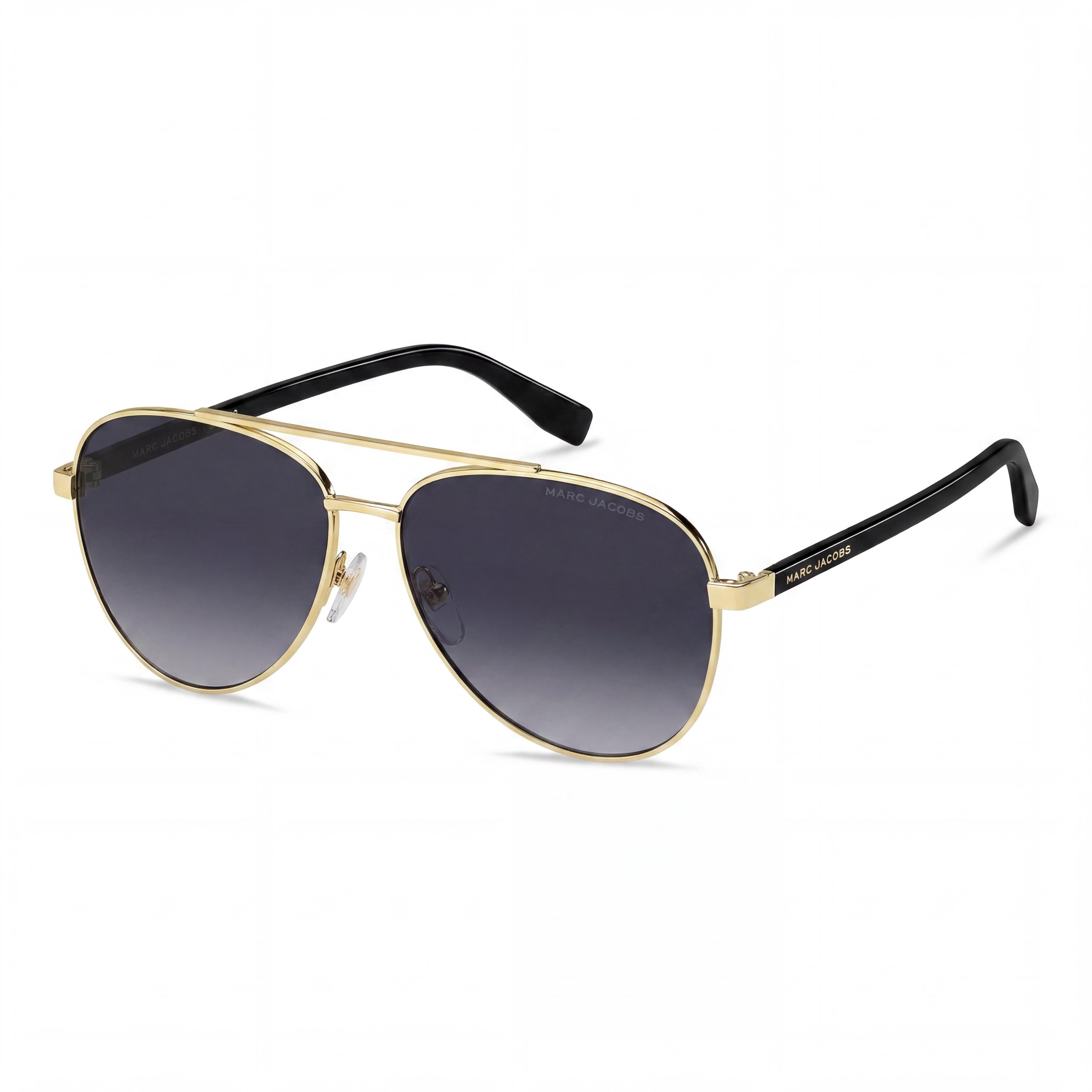 Marc Jacobs Marc 760/S Unisex Gold Black Metal Sunglasses with Dark Grey Shaded Lenses 60-14-140, Photo 1