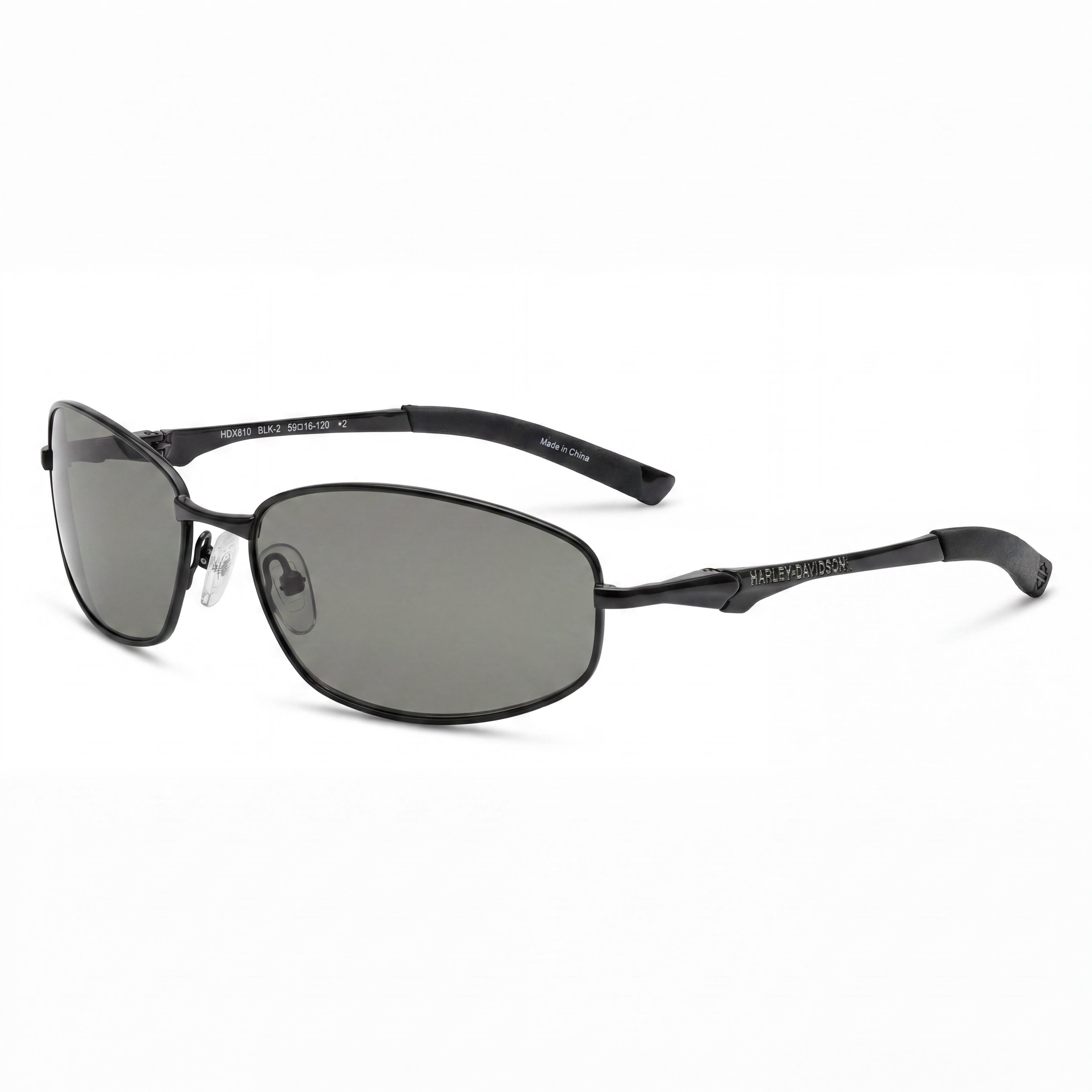 Harley-Davidson Hd0816x Gafas de sol para hombre, armazón de metal negro, antirreflejo y protección UV, 59 mm, Photo 1