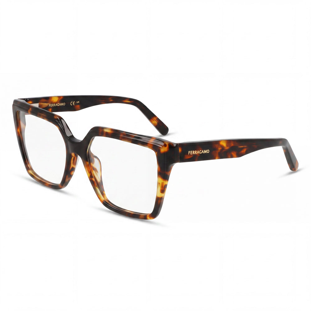 Salvatore Ferragamo Women's SF2950N Modern Dark Tortoise Acetate Frame Polycarbonate Lens Sunglasses 54mm