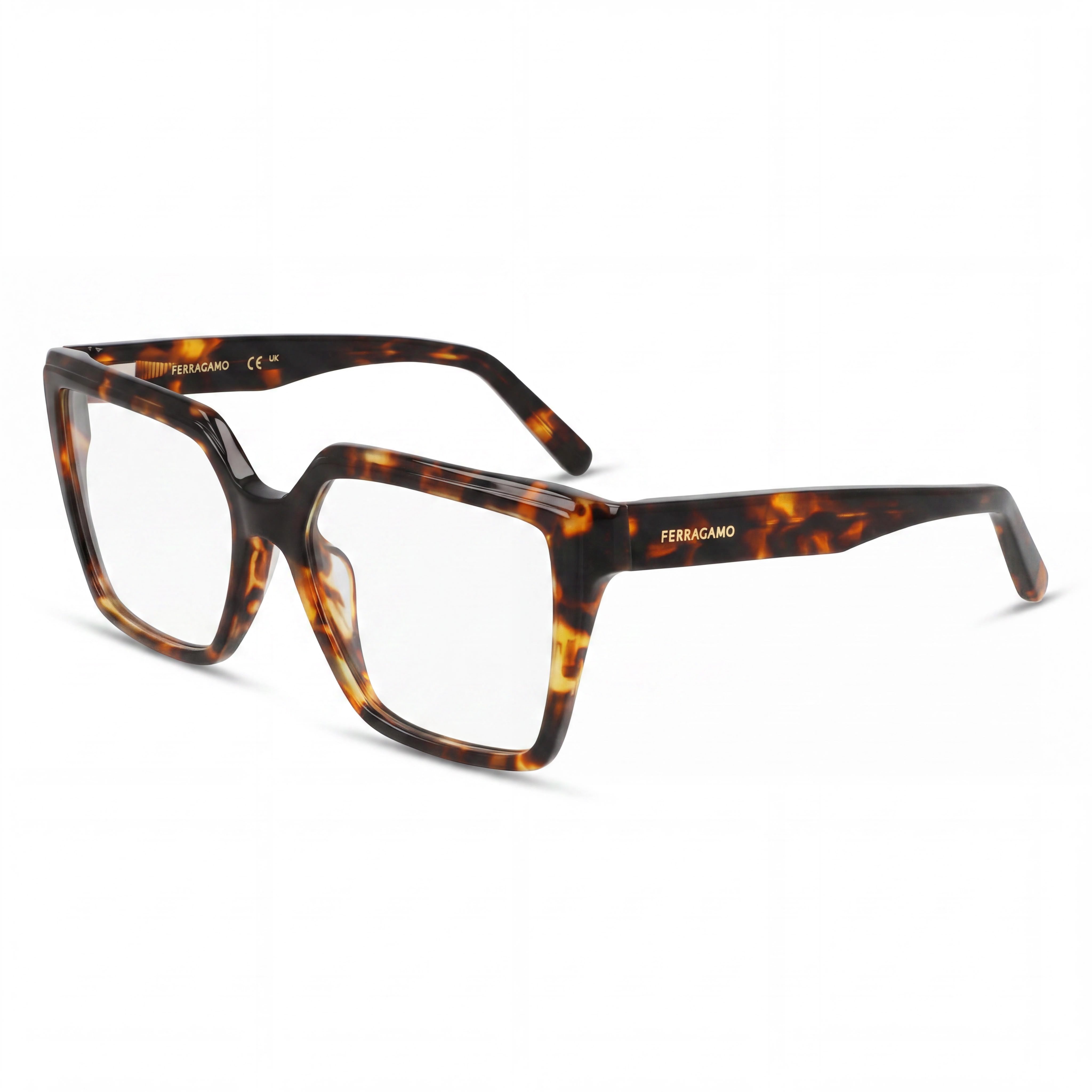 Salvatore Ferragamo Women's SF2950N Modern Dark Tortoise Acetate Frame Polycarbonate Lens Sunglasses 54mm, Photo 1