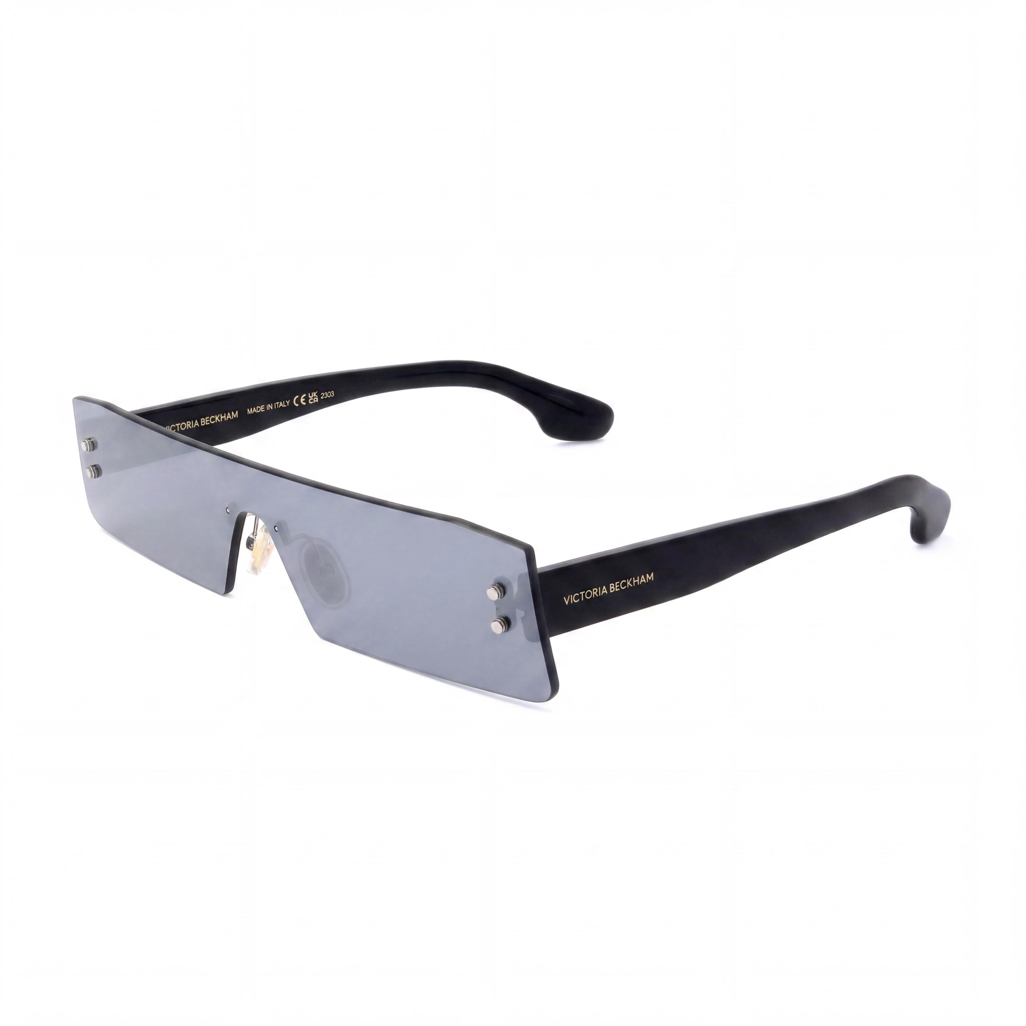 Gafas de sol unisex Victoria Beckham Vb241s, montura de plástico negra, lentes con protección UV gris plateado de 62 mm, Photo 1