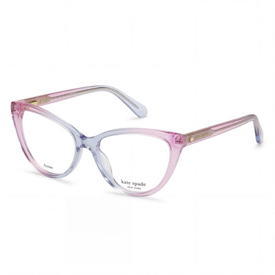 kate spade new york Modern Unisex Eyeglasses with Green Acetate Frame and Polycarbonate Lenses, 48mm