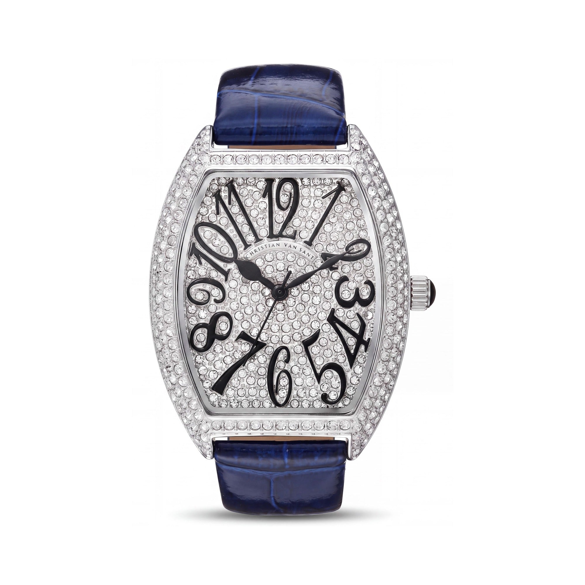 Christian Van Sant CV4821 Women's Quartz Watch with Crystals, Silver Dial, 41mm, Photo 1