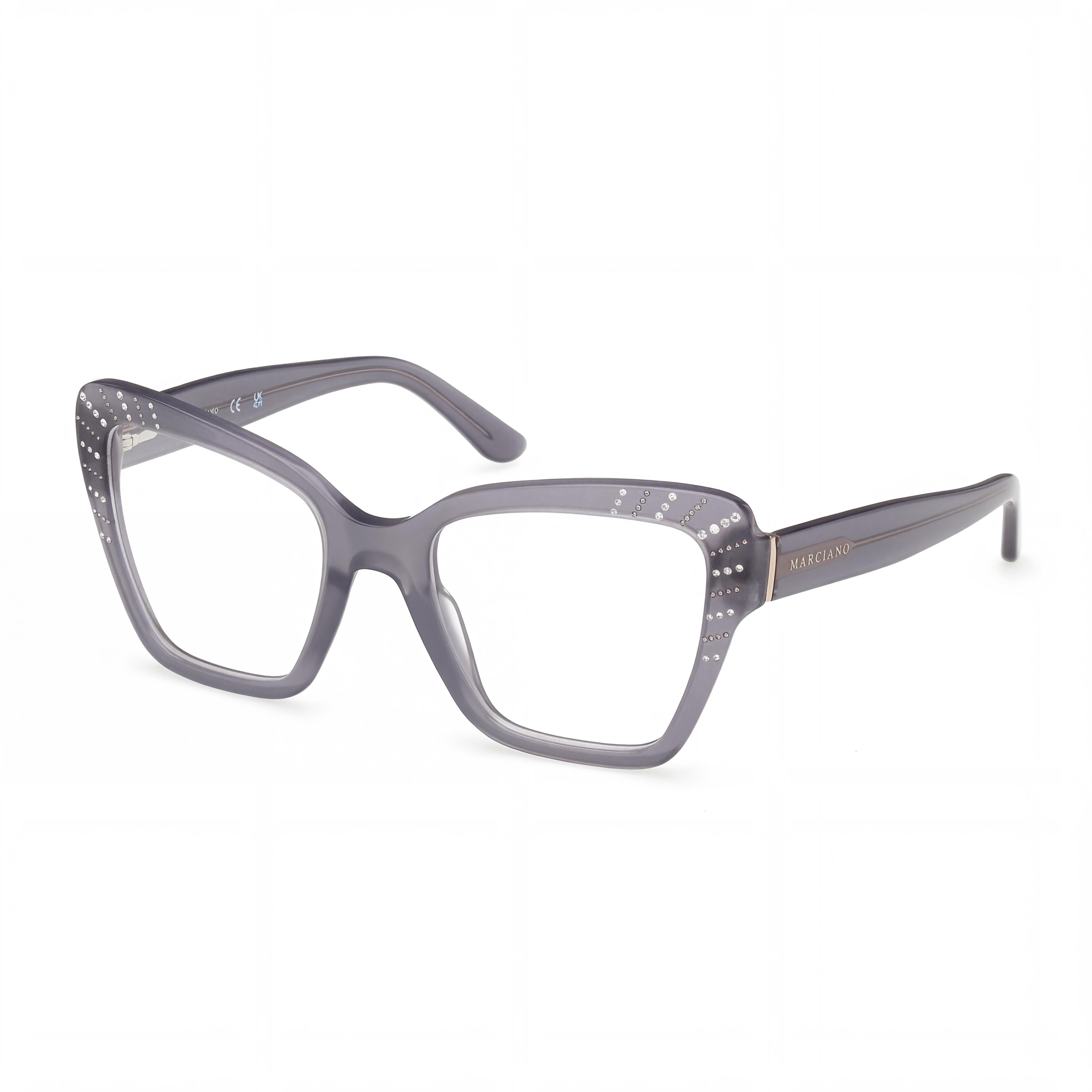 Gafas GUESS by Marciano Gm50034 para mujer, montura de plástico gris con lentes de policarbonato 53-20-140, Photo 1