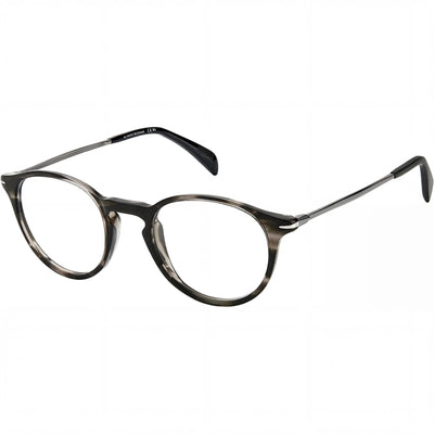 David Beckham Db 1049 Unisex Eyewear, Grey Horn Plastic Frame, Polycarbonate Non- Lenses, Size 48mm