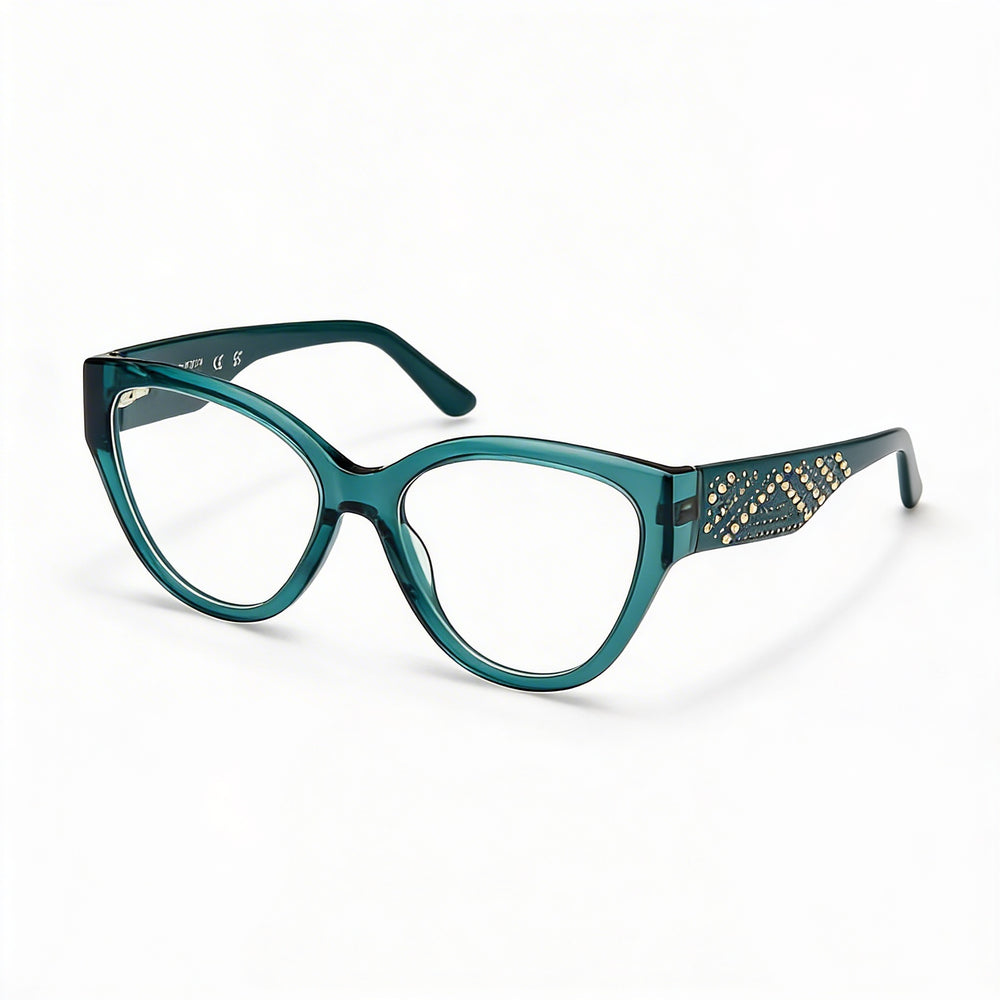 Guess by Marciano Gm50018 Women's Dark Green Plastic Non- Eyeglasses 54mm