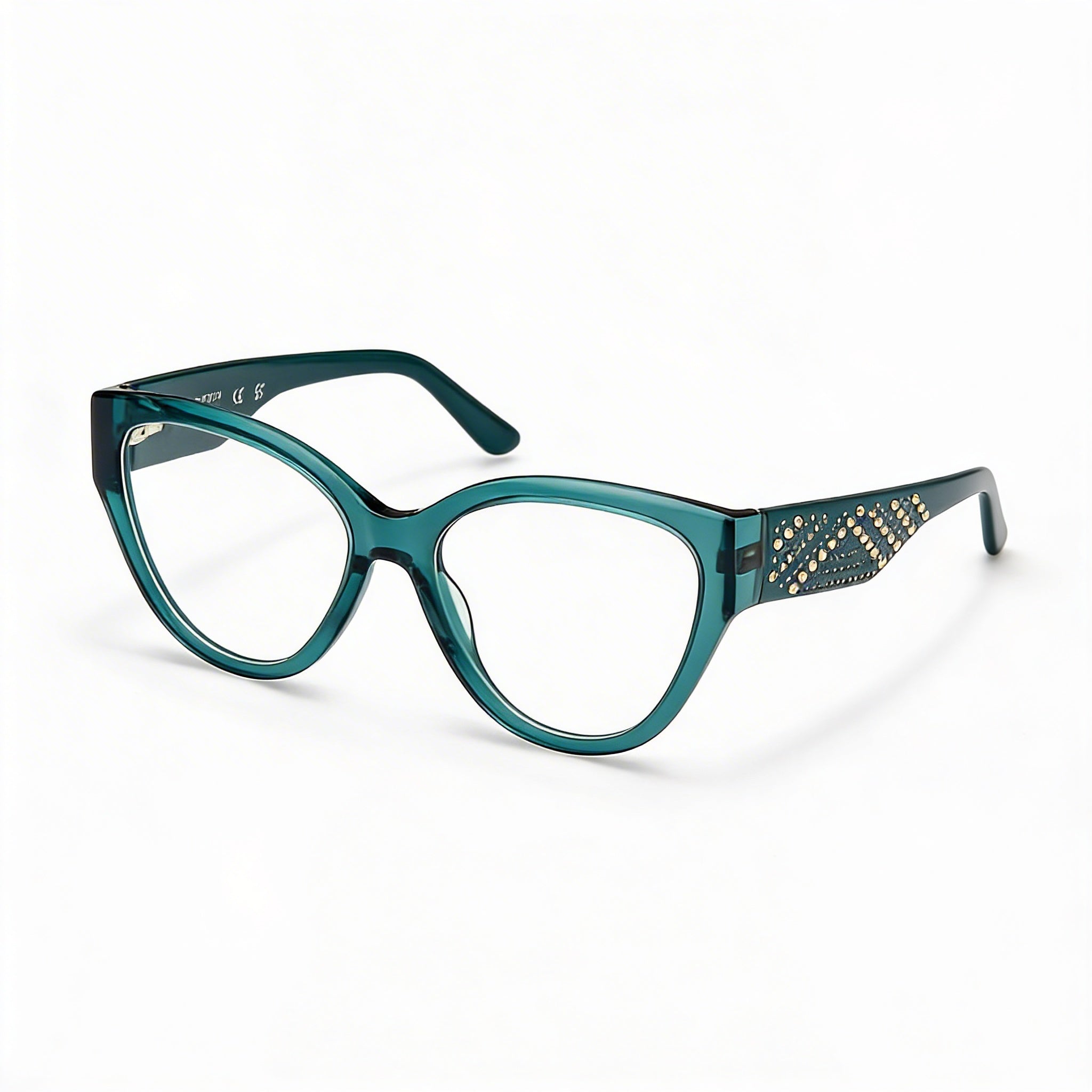 Guess by Marciano Gm50018 Women's Dark Green Plastic Non- Eyeglasses 54mm, Photo 1