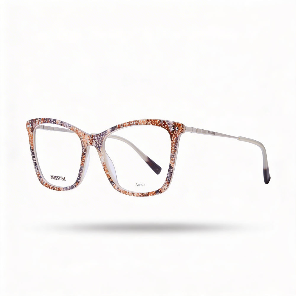 Gafas de sol Missoni Mis 0108 para mujer, estilo moderno, de acetato con estampado beige, 53 mm