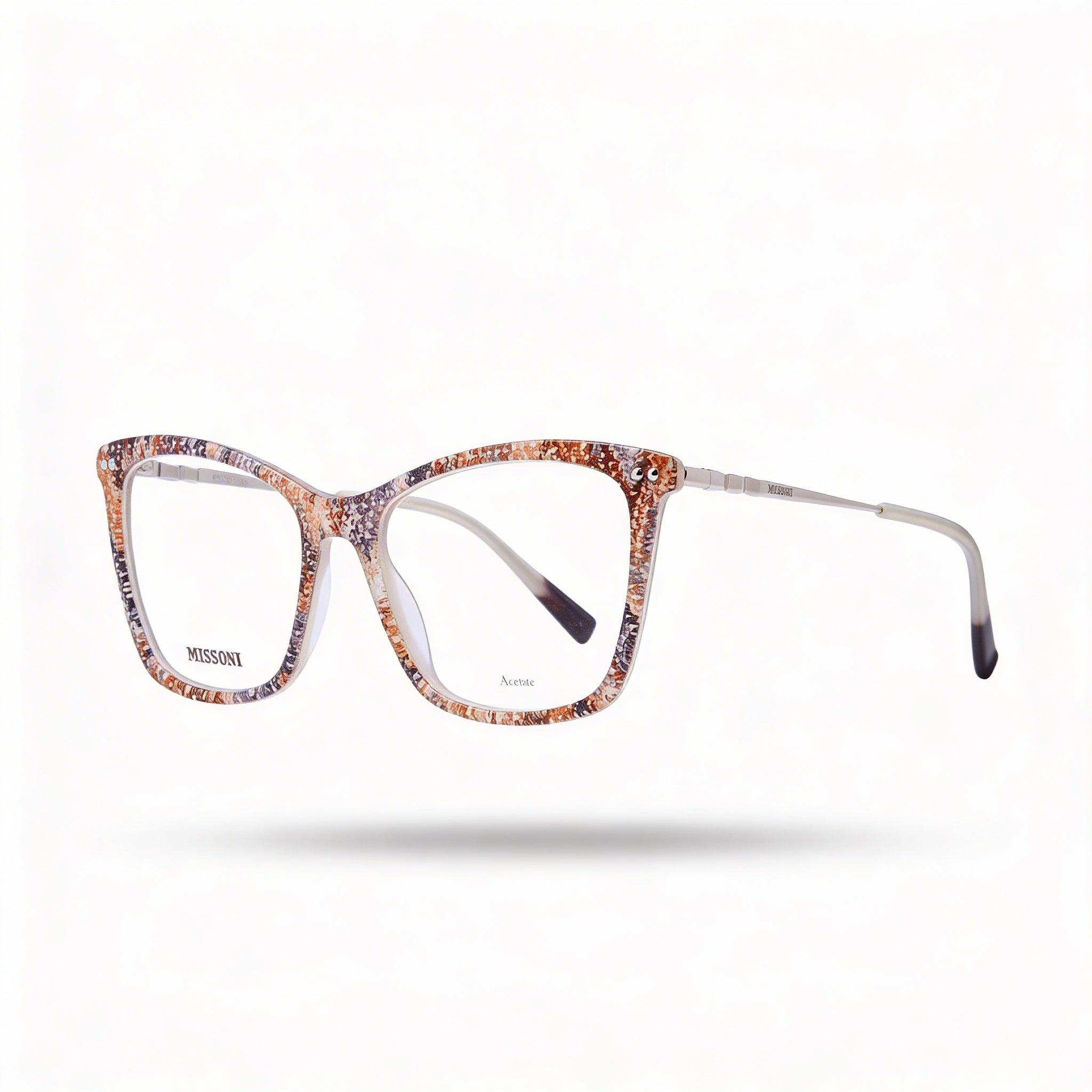 Missoni Mis 0108 Women's Modern Style Acetate Sunglasses in Beige Pattern 53mm, Photo 1