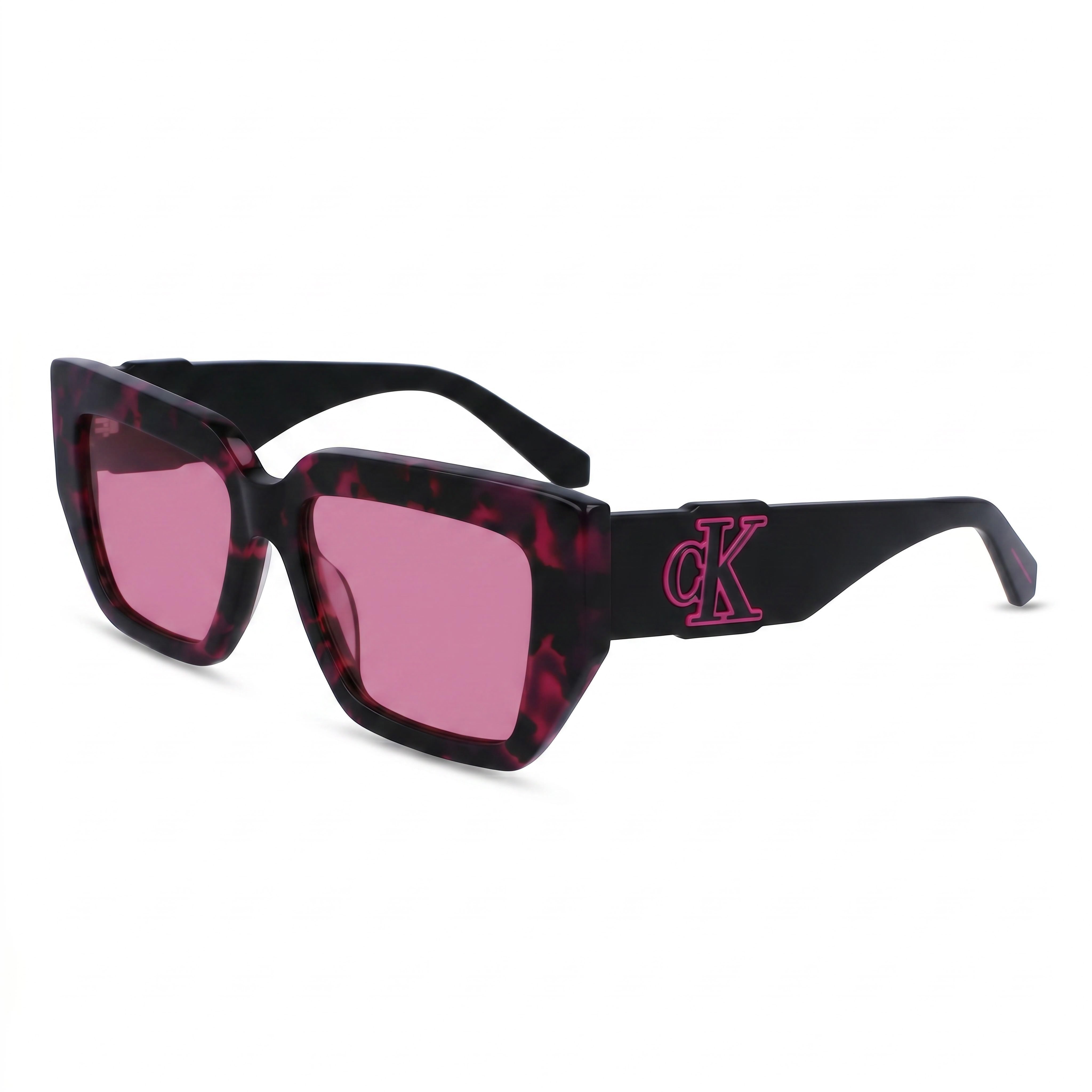 Calvin Klein Modern Women's Pink Havana Plastic Frame 100% UV Protection Non-Polarized Eyewear 54mm, Photo 1