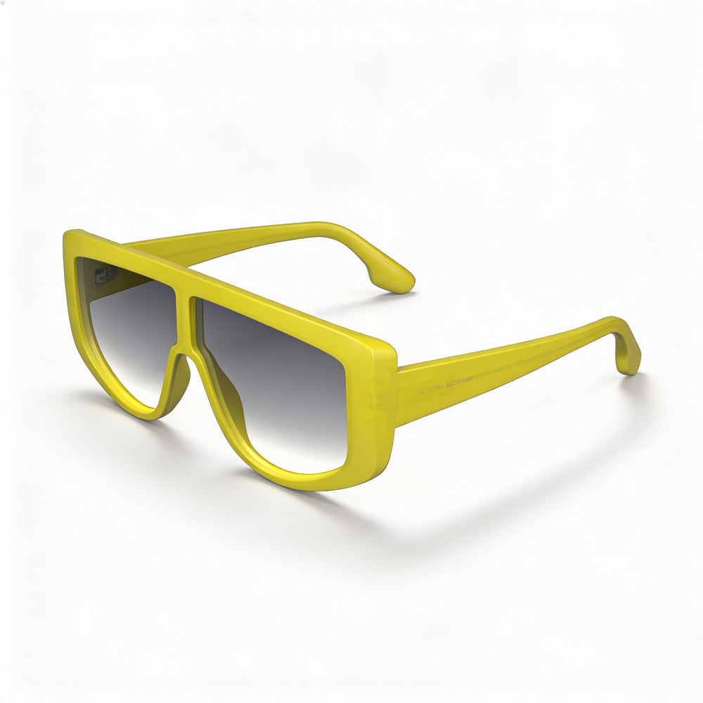 Gafas de sol Victoria Beckham Modern VB664S de policarbonato, montura de acetato, color amarillo, no polarizadas, 61 mm