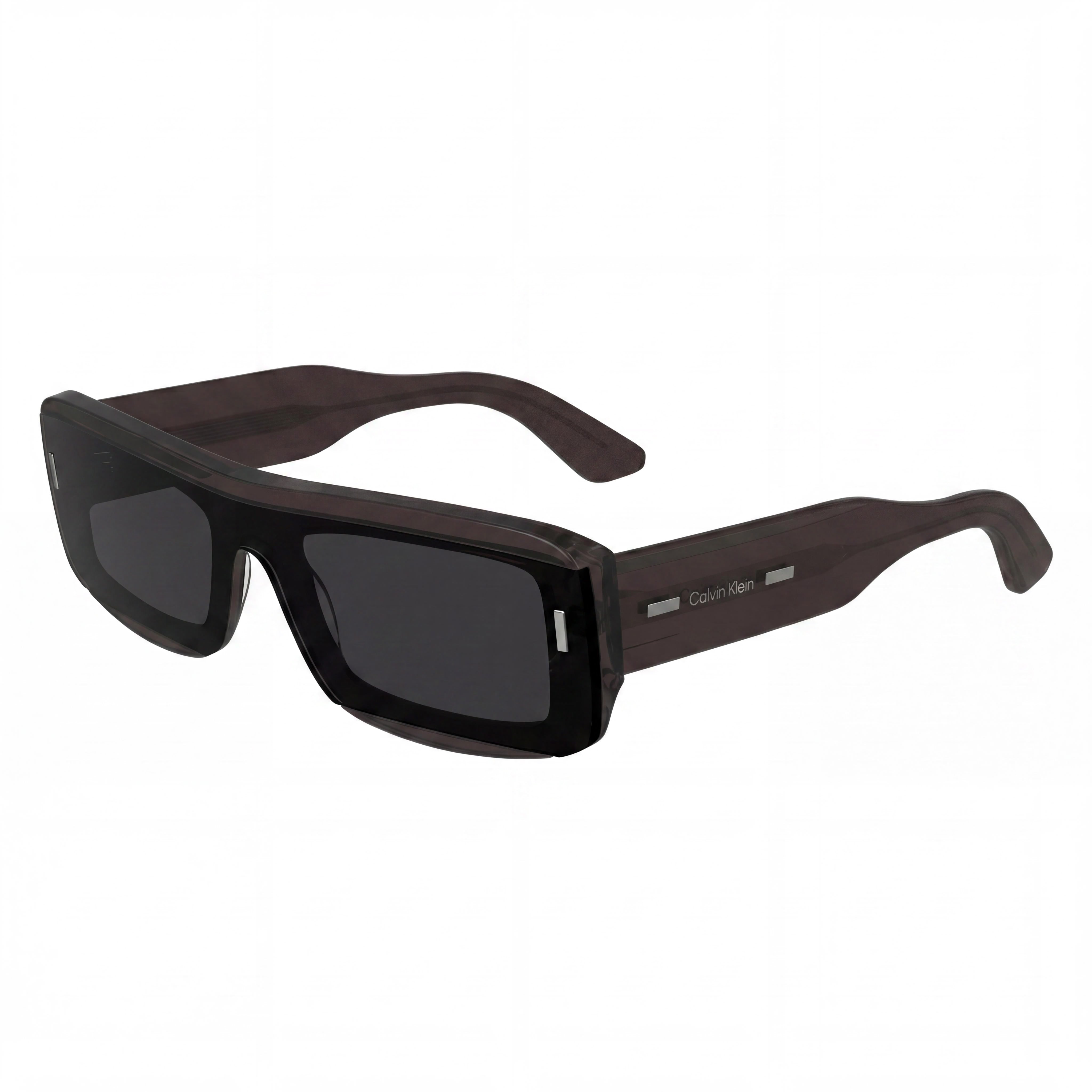 Calvin Klein Ck24503s Unisex Purple Plastic Brown Lens Modified Rectangular Sunglasses 51mm UV Protected, Photo 1