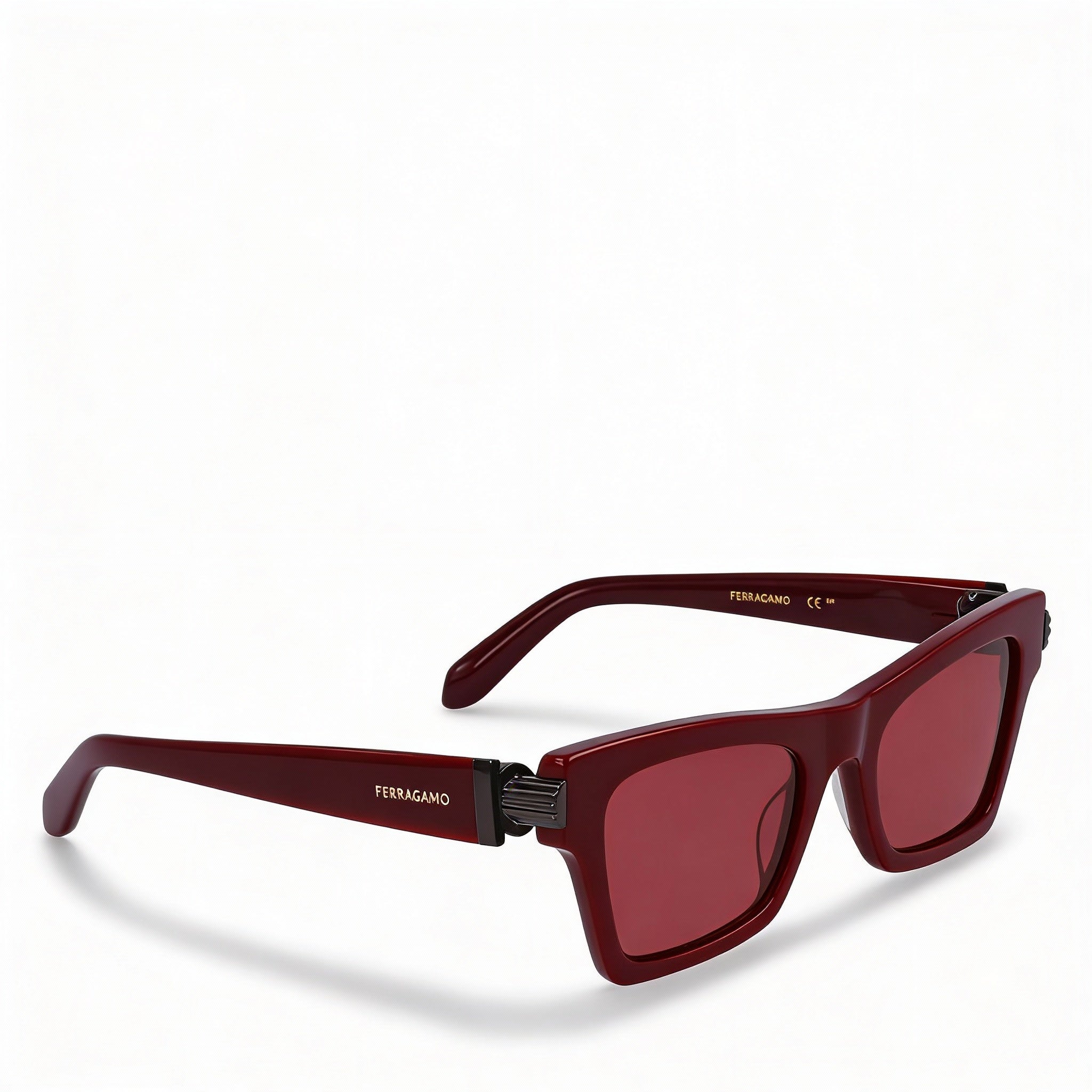 Ferragamo Sf2013s Women's Burgundy Acetate UV Protection Sunglasses 52mm