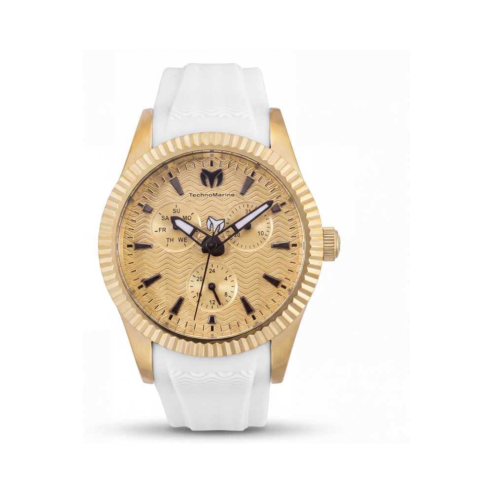 Reloj de Cuarzo Technomarine Sea Collection TM-724003 Unisex de Acero Inoxidable con Esfera Dorada de 38 mm