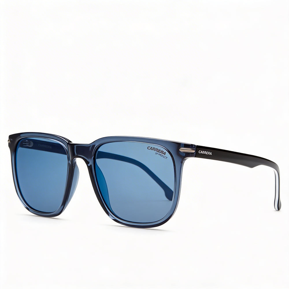 Carrera Modern Women's Blue Polyamide Frame Polarized Blue Sky Mirror Lenses 100% UV Protection Sunglasses 54mm