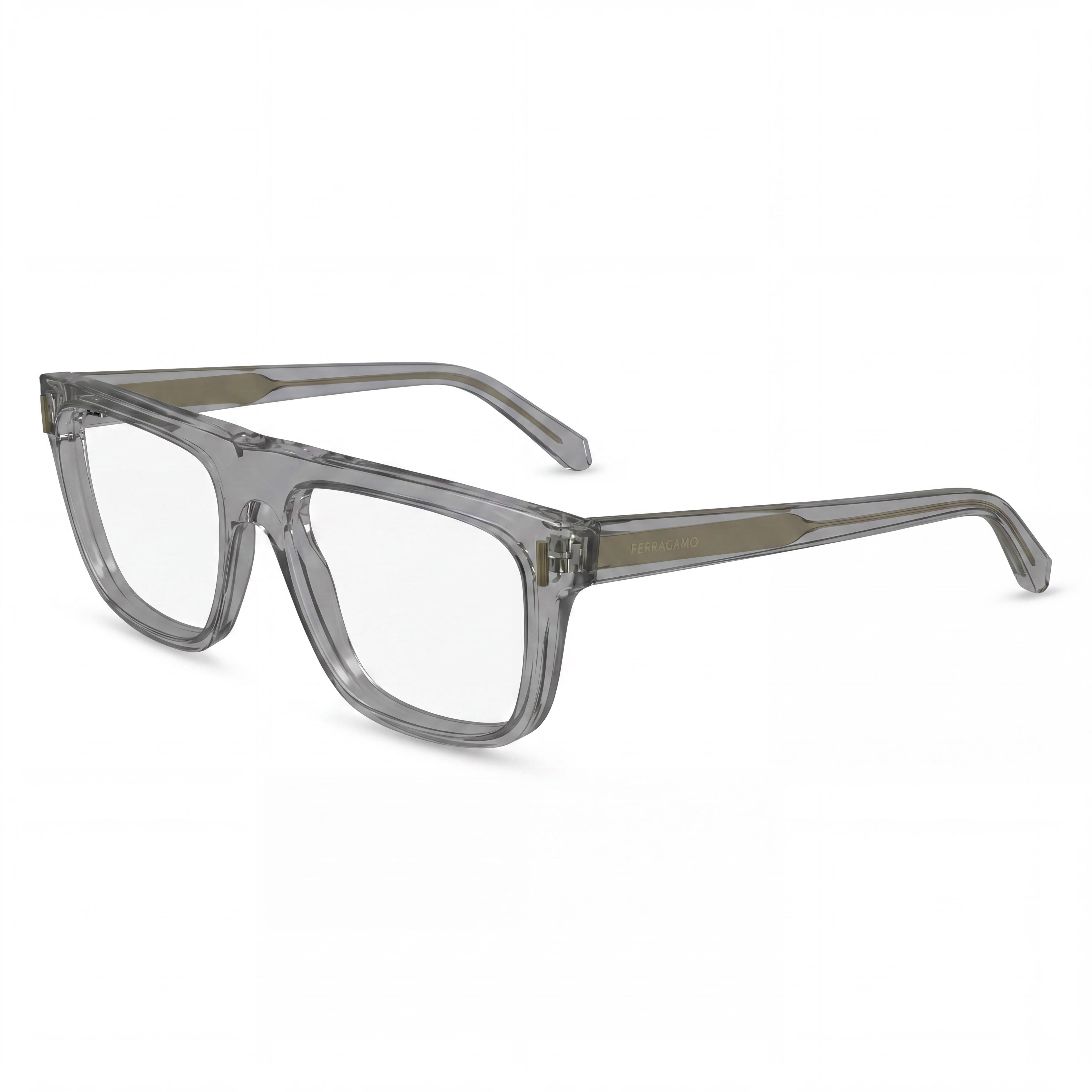 Gafas Ferragamo Sf2997 de acetato gris claro para hombre con lentes de policarbonato 55 mm, Photo 1