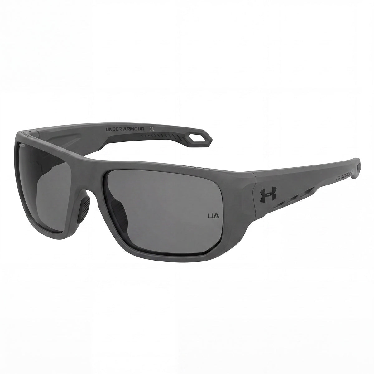Gafas de sol unisex Under Armour Ua Attack 2 gris mate, poliamida, con protección UV 63-16-130, Photo 1
