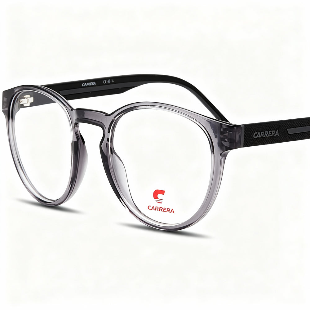 Carrera 8886 Modern Women's Propionate Eyeglasses, Grey Black, Non-Polarized Lenses, 50-20-145mm