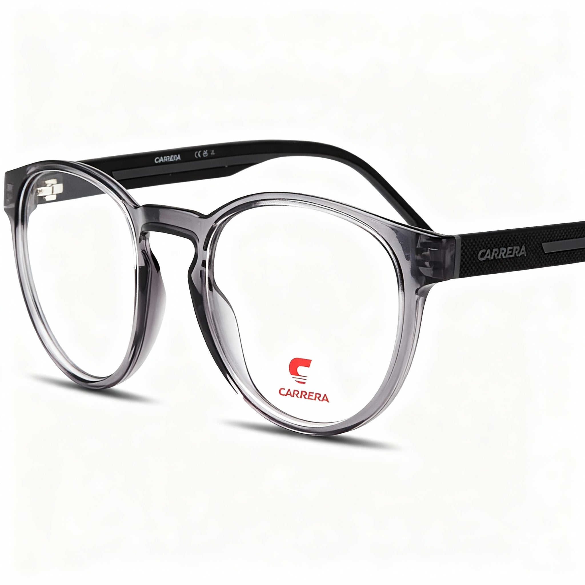 Carrera 8886 Modern Women's Propionate Eyeglasses, Grey Black, Non-Polarized Lenses, 50-20-145mm