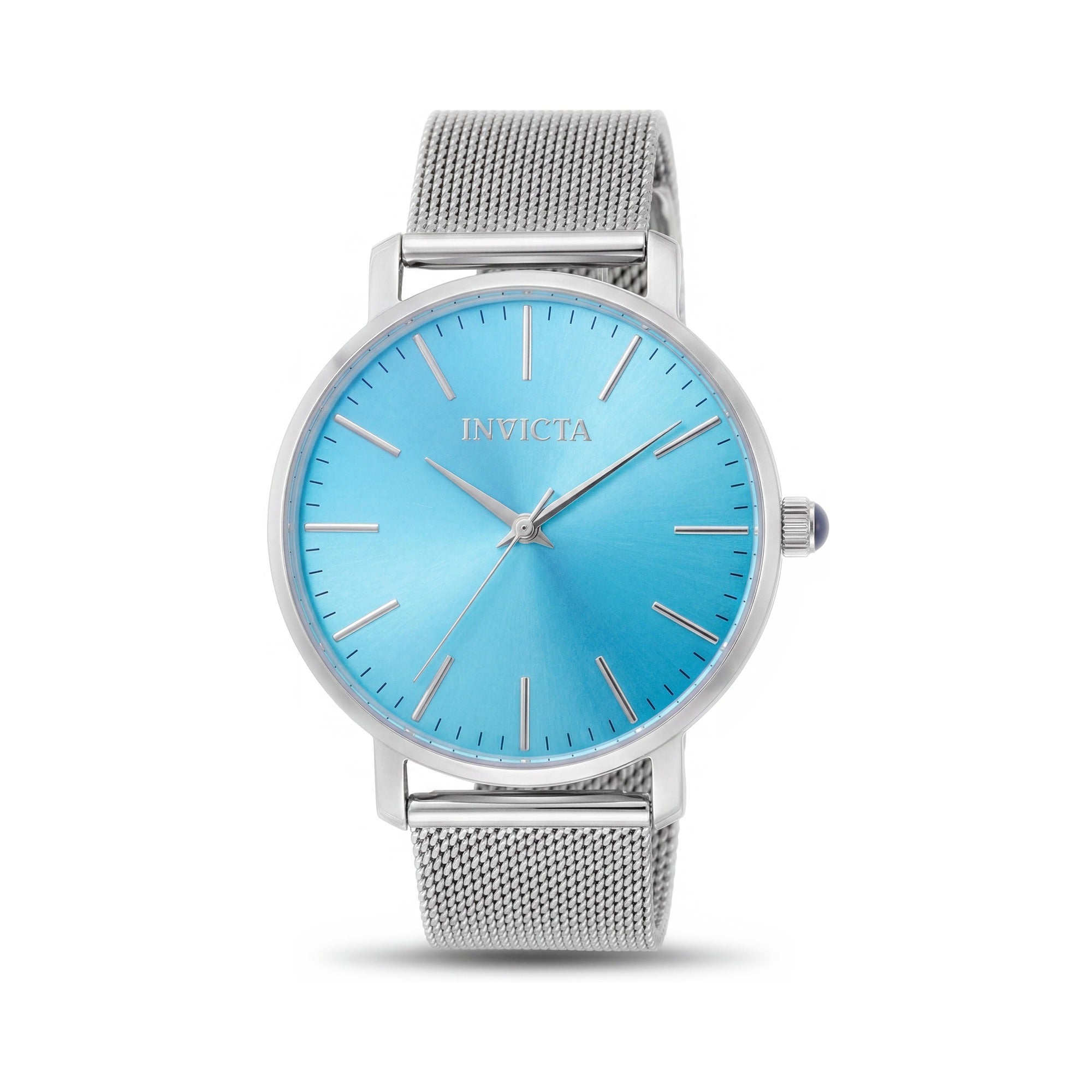 Invicta Angel Contemporary Women's Silver Case Blue Dial Analog Watch 38mm, Photo 1