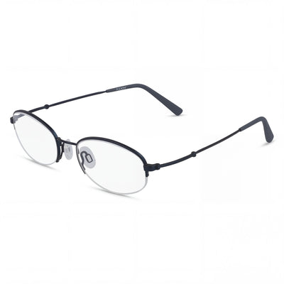 Flexon H6030 Women's Sunglasses with Navy Acetate Frame and Polarized Navy Lenses, Size 50-19-145mm