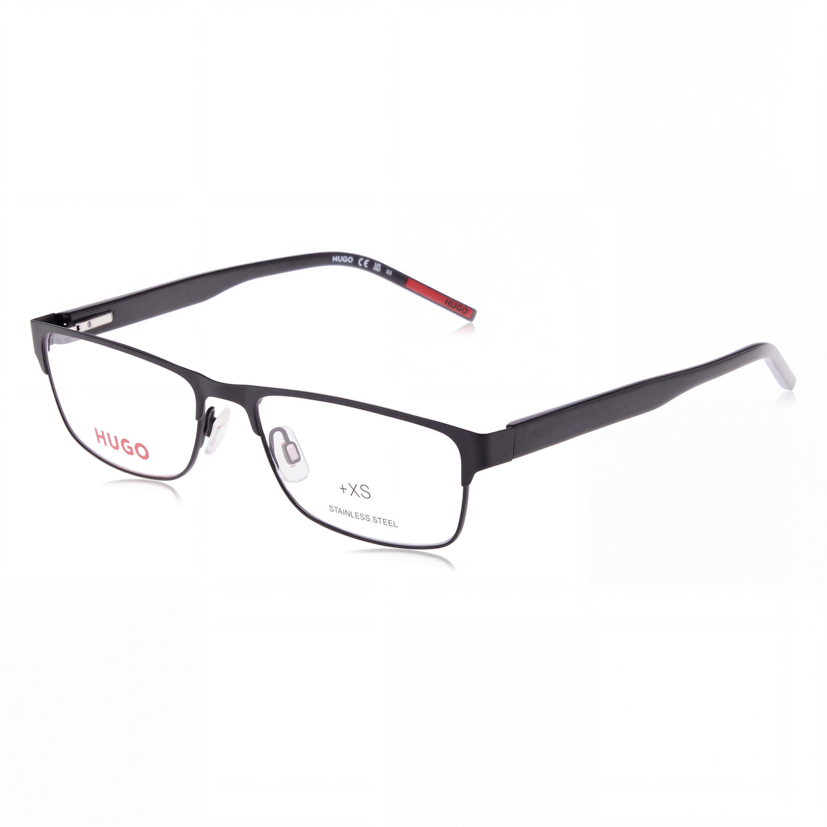Hugo Boss Hg 1263 Men's Modern Style Black Alloy Steel Frame Black Polycarbonate Lenses Sunglasses 55mm, Photo 1