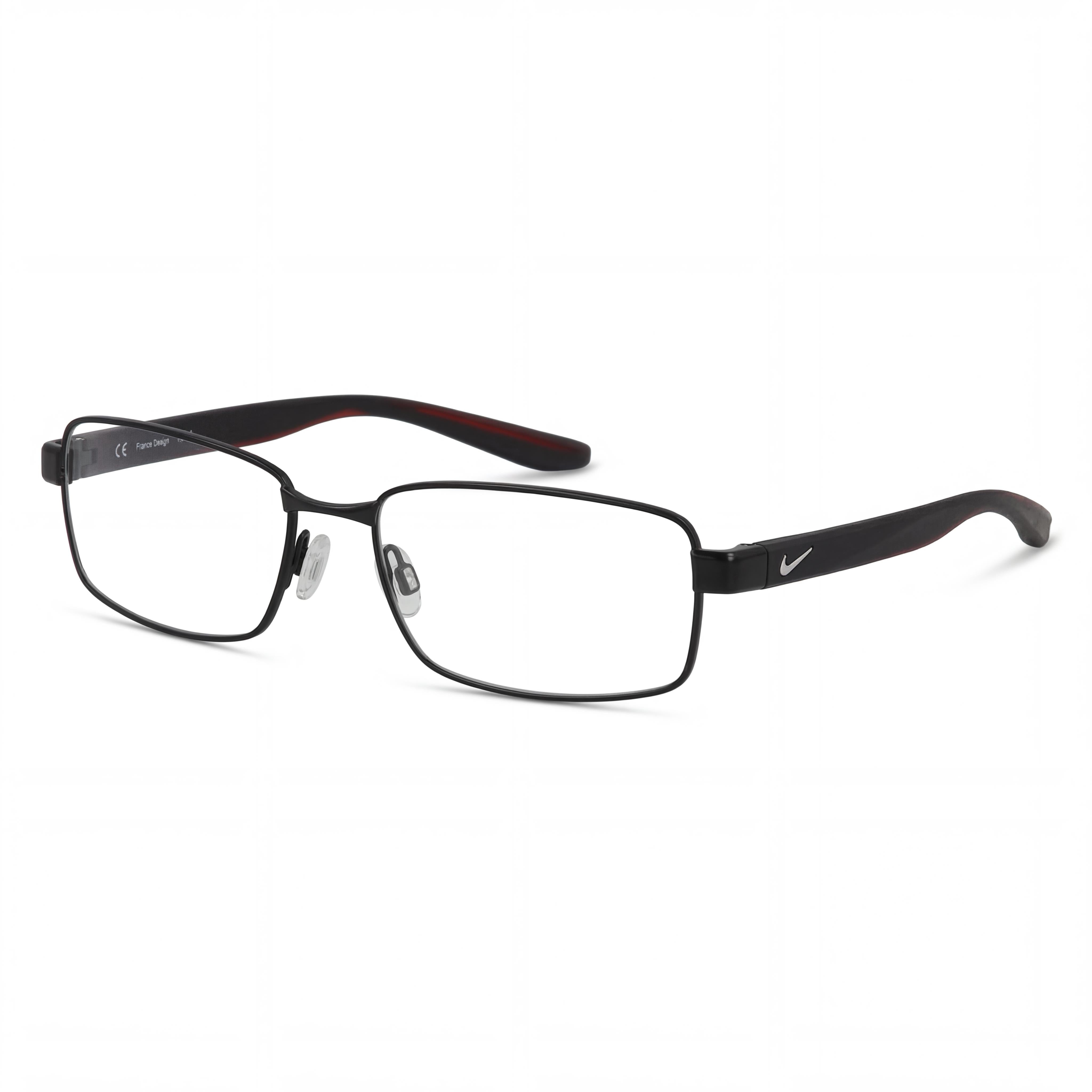Gafas unisex Nike 8195 con marco de metal negro, diseñadas con un ancho de lente de 58 mm, un ancho de puente de 18 mm y una longitud de patilla de 140 mm., Photo 1