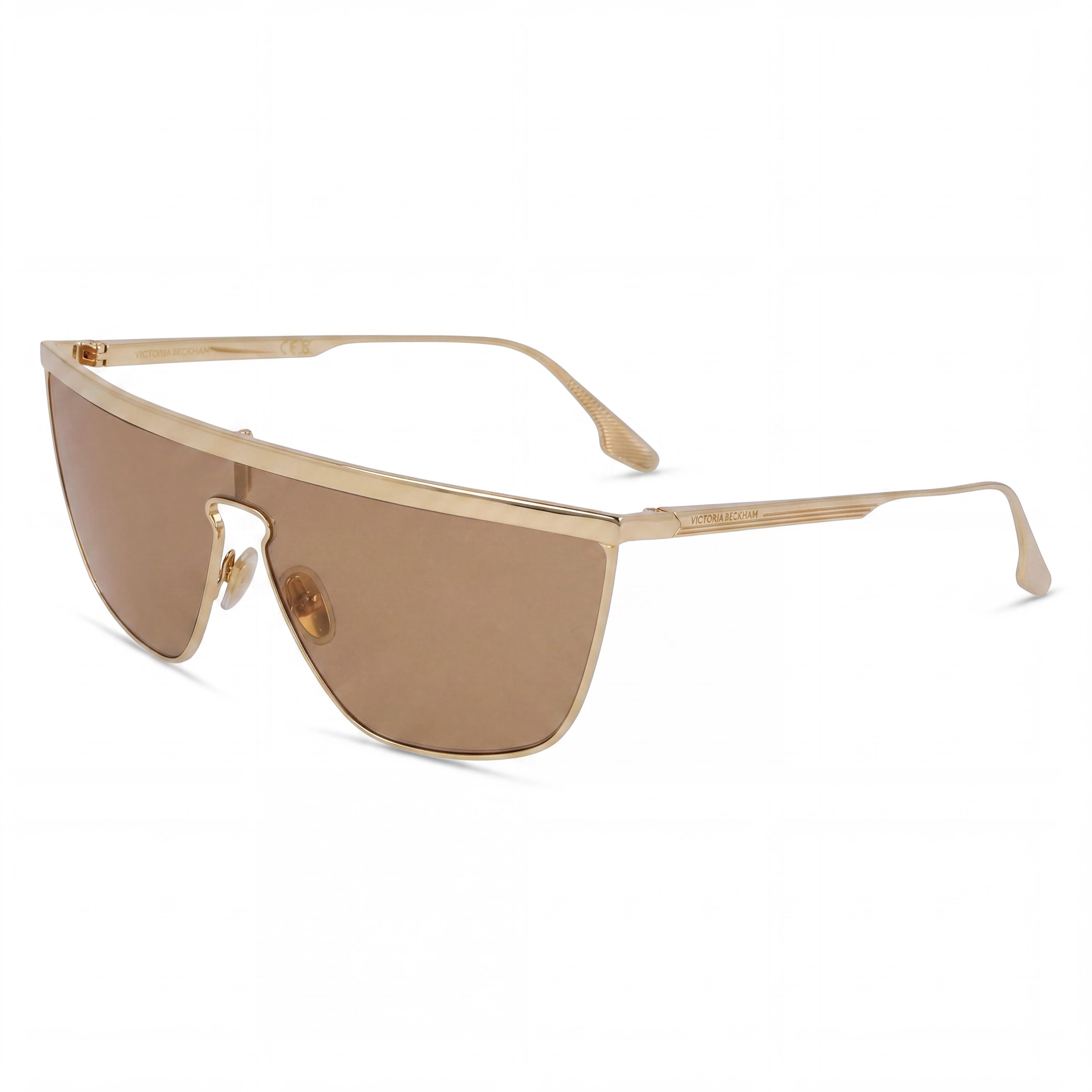 Victoria Beckham Vb245s Gold Mirror Shield Sunglasses for Women, 59mm, Photo 1