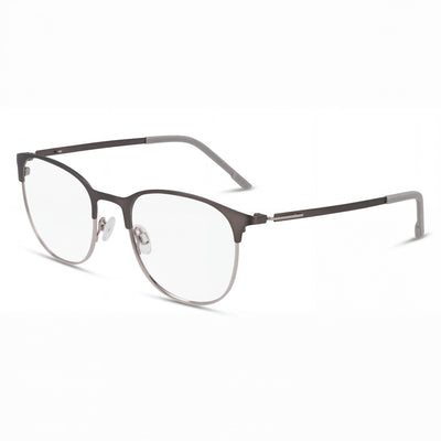 Flexon E1142 Men's Optical Eyeglasses, Matte Gunmetal Metal Frame, Lens 51mm Bridge 20mm Temple 145mm