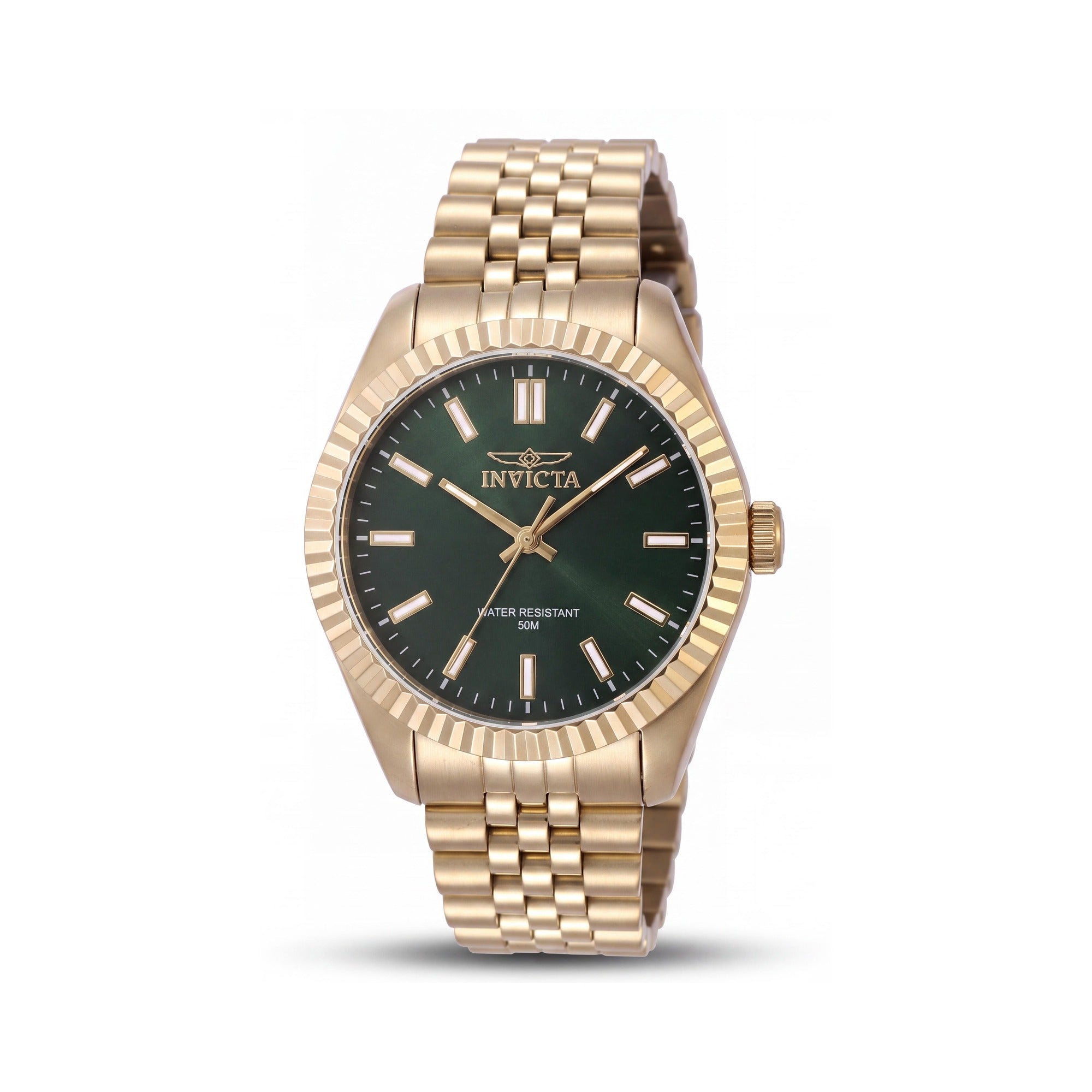 Invicta Specialty 47505 Unisex Stainless Steel Case Green Dial 36mm Precise Quartz Bracelet Watch with Second Hand, Photo 1