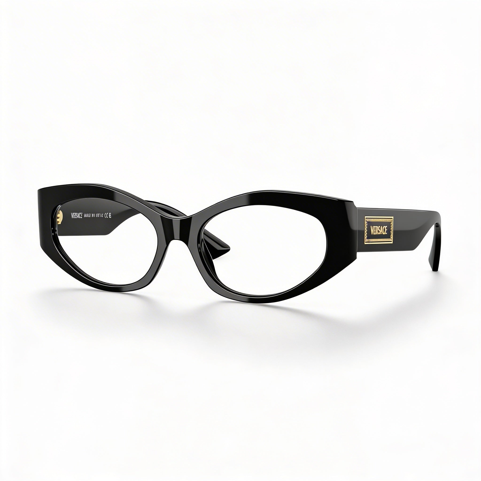 Versace Classic Women's Black Acetate Optical Frame - Lens Width 51mm, Bridge 17mm, Temple Length 140mm, Photo 1