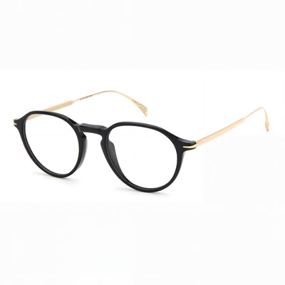 Gafas de sol David Beckham DB 1105 unisex de acetato, no polarizadas, color negro, dorado y azul, 49 mm