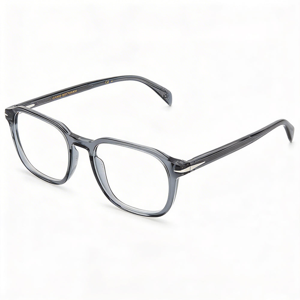 Gafas de sol David Beckham DB 1084 para hombre, de plástico, transparentes, color gris, 51 mm