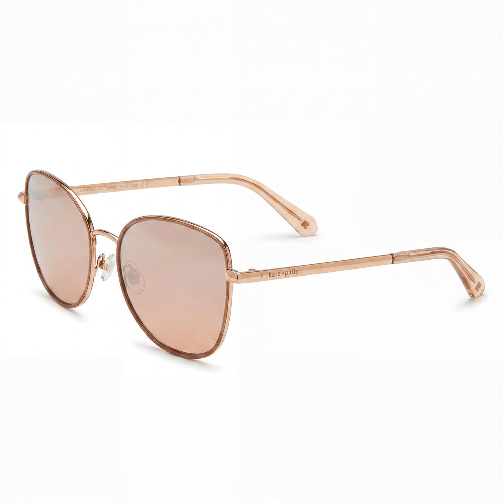 Gafas de sol de acero inoxidable Maryam/G/S de Kate Spade New York para mujer, rojas y doradas, de 56 mm con protección UV