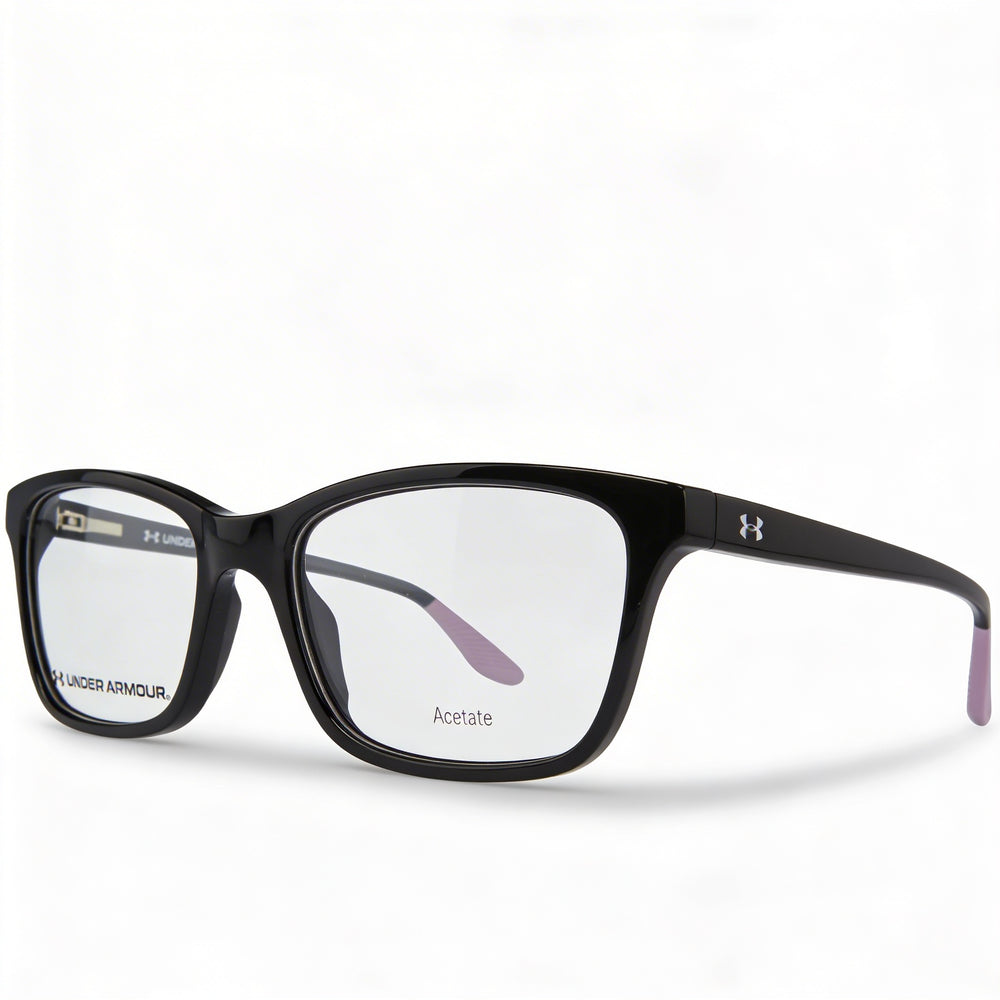 Gafas de sol Under Armour UA 5012 para mujer con montura de plástico negra y lentes de demostración negras de 51 mm