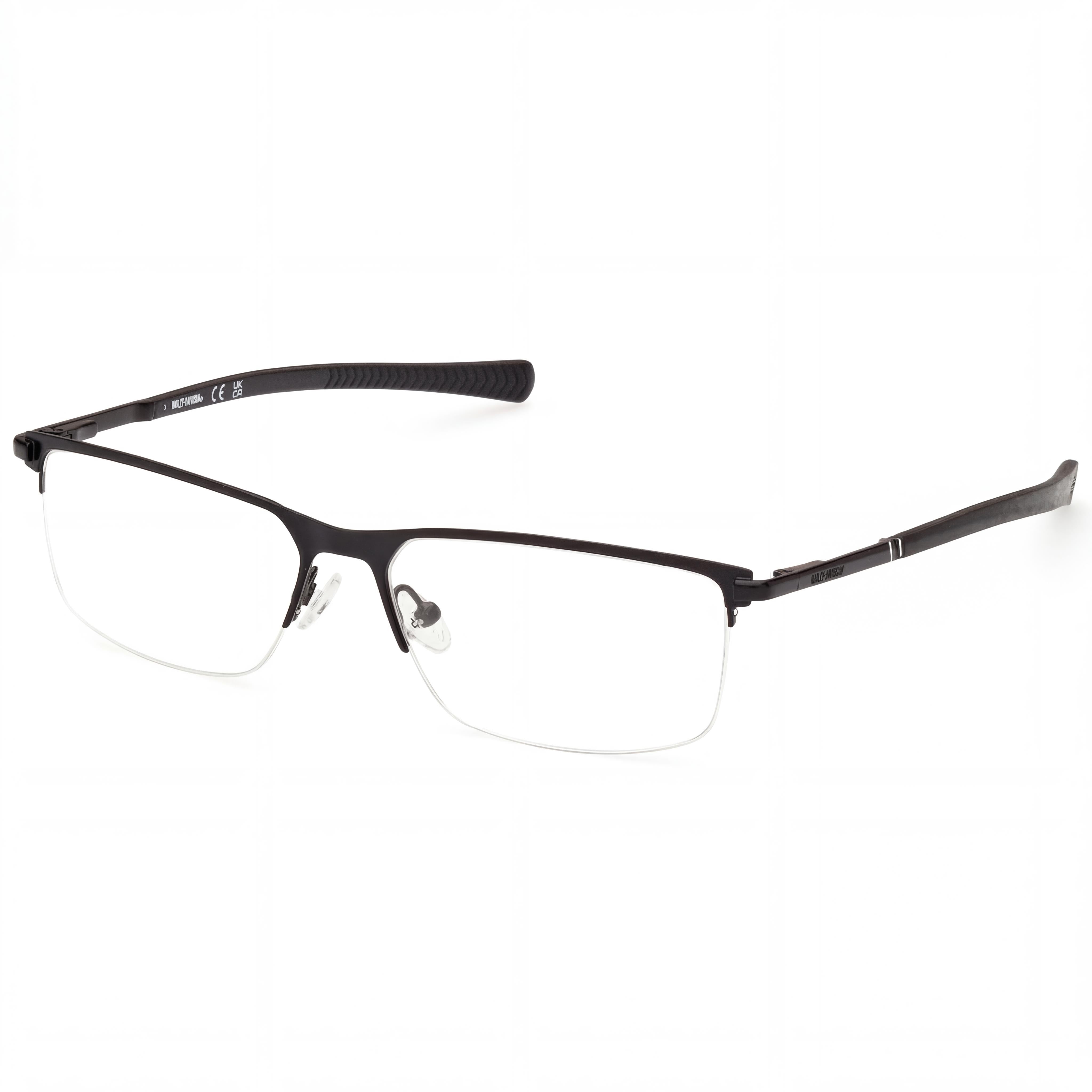 Gafas de sol polarizadas Harley-Davidson para hombre con montura negra mate y lentes multicolor de 59 mm, Photo 1