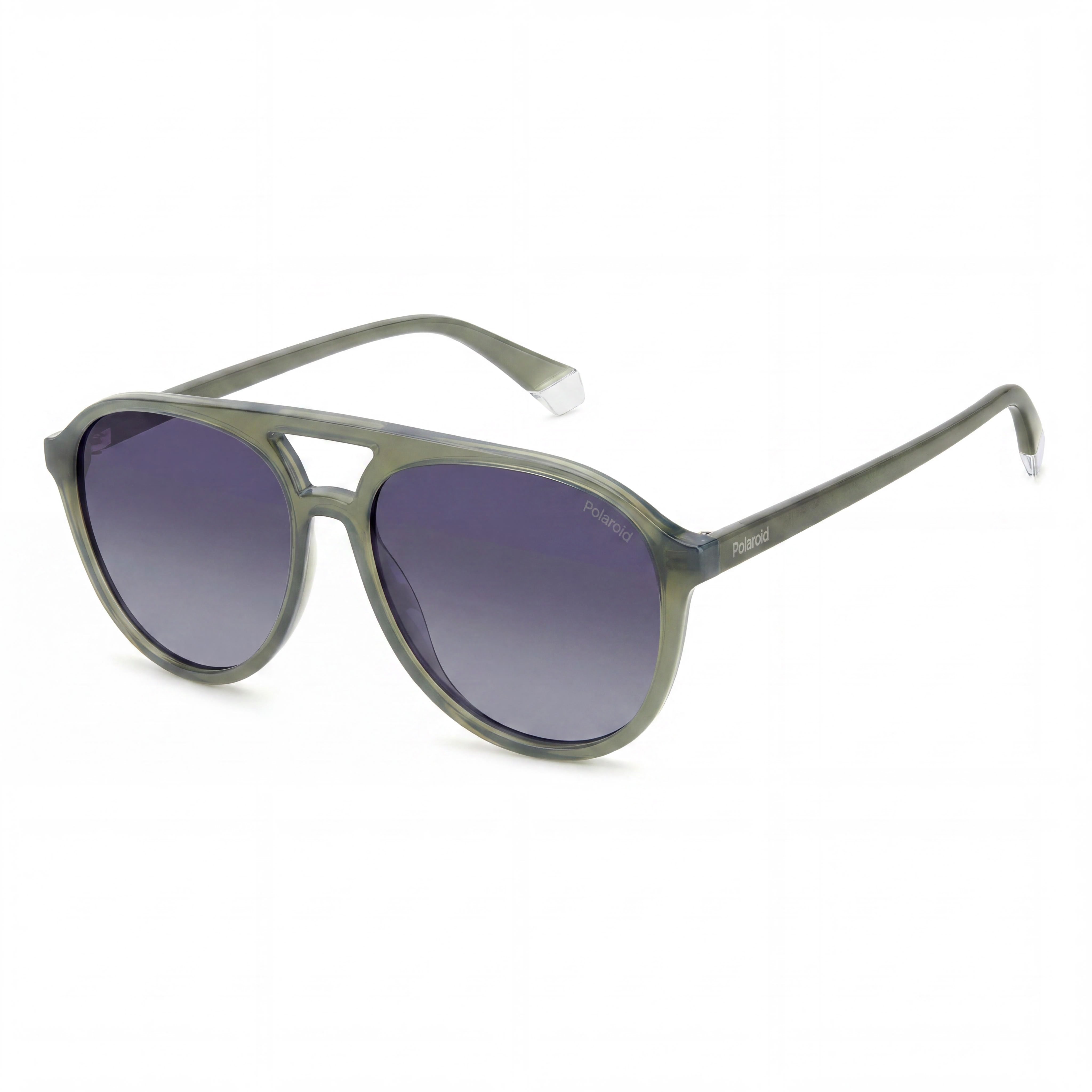 Polaroid Pld 4162/S Green Rectangle Sunglasses, Unisex 56mm, Photo 1