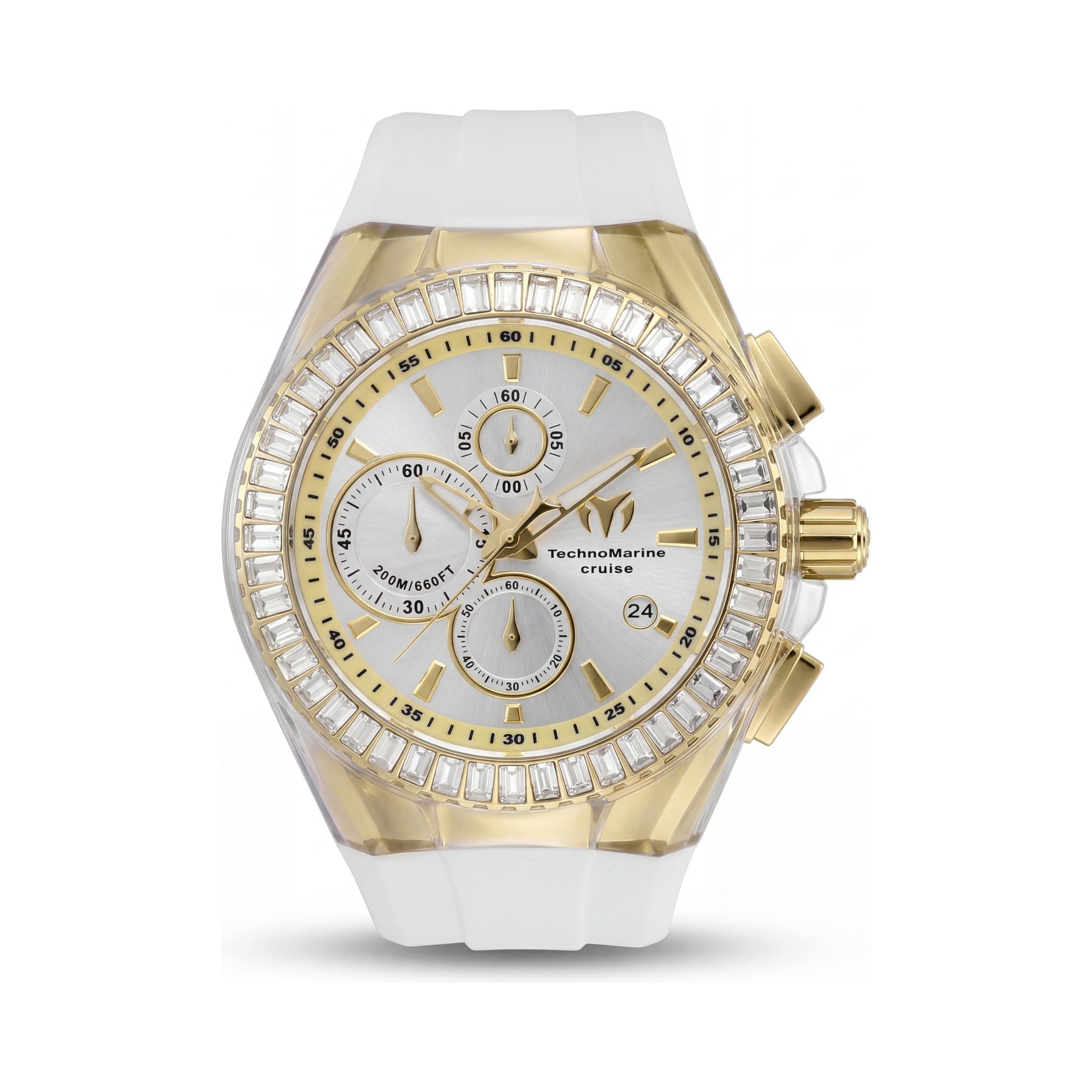 Reloj Unisex Technomarine Cruise TM-121154 de Cuarzo Cronógrafo con Esfera Plateada de Acero Inoxidable 45mm, Photo 1