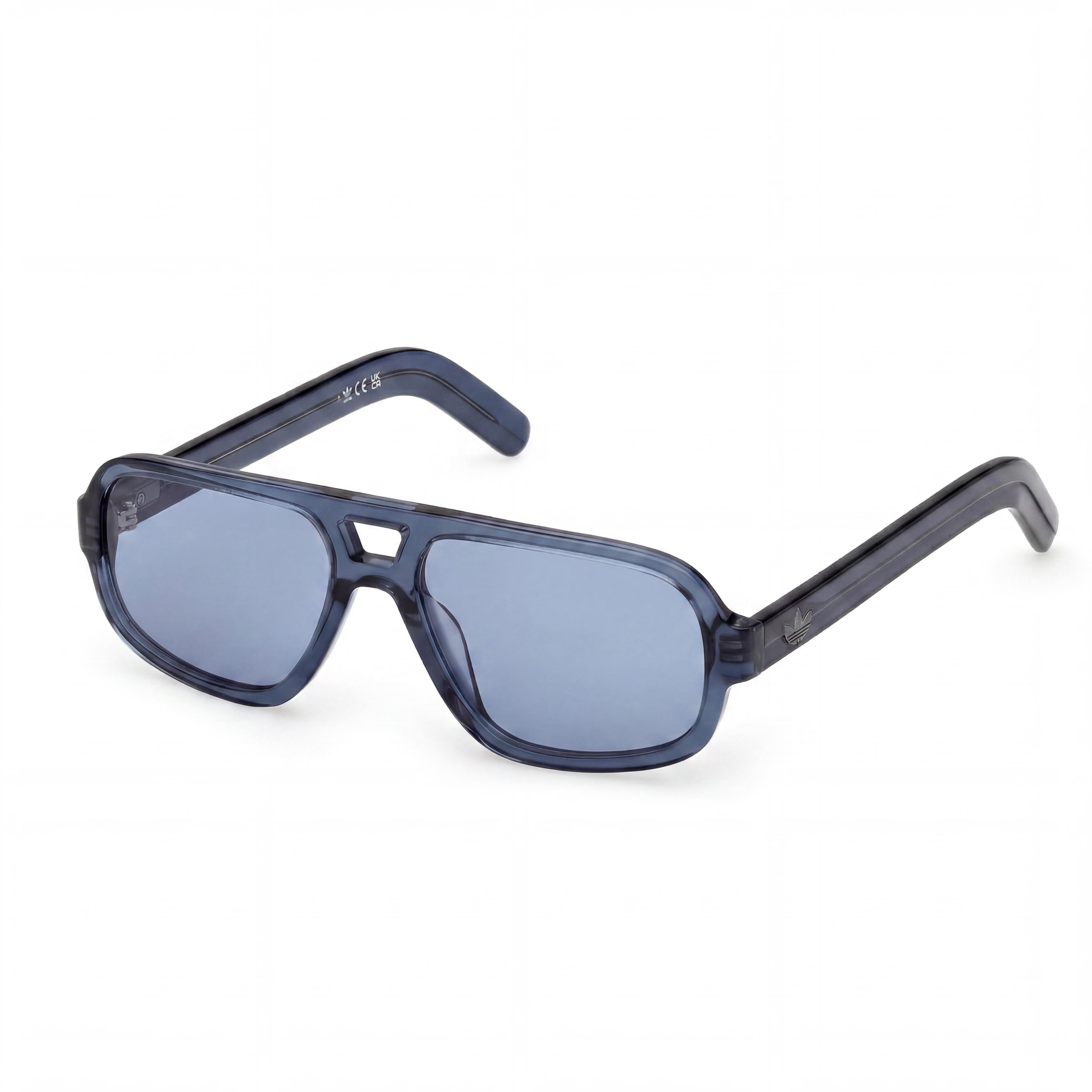 adidas Originals Or0134 Men's Blue Plastic Frame UV 400 Polycarbonate Non-Polarized Eyewear 55mm, Photo 1
