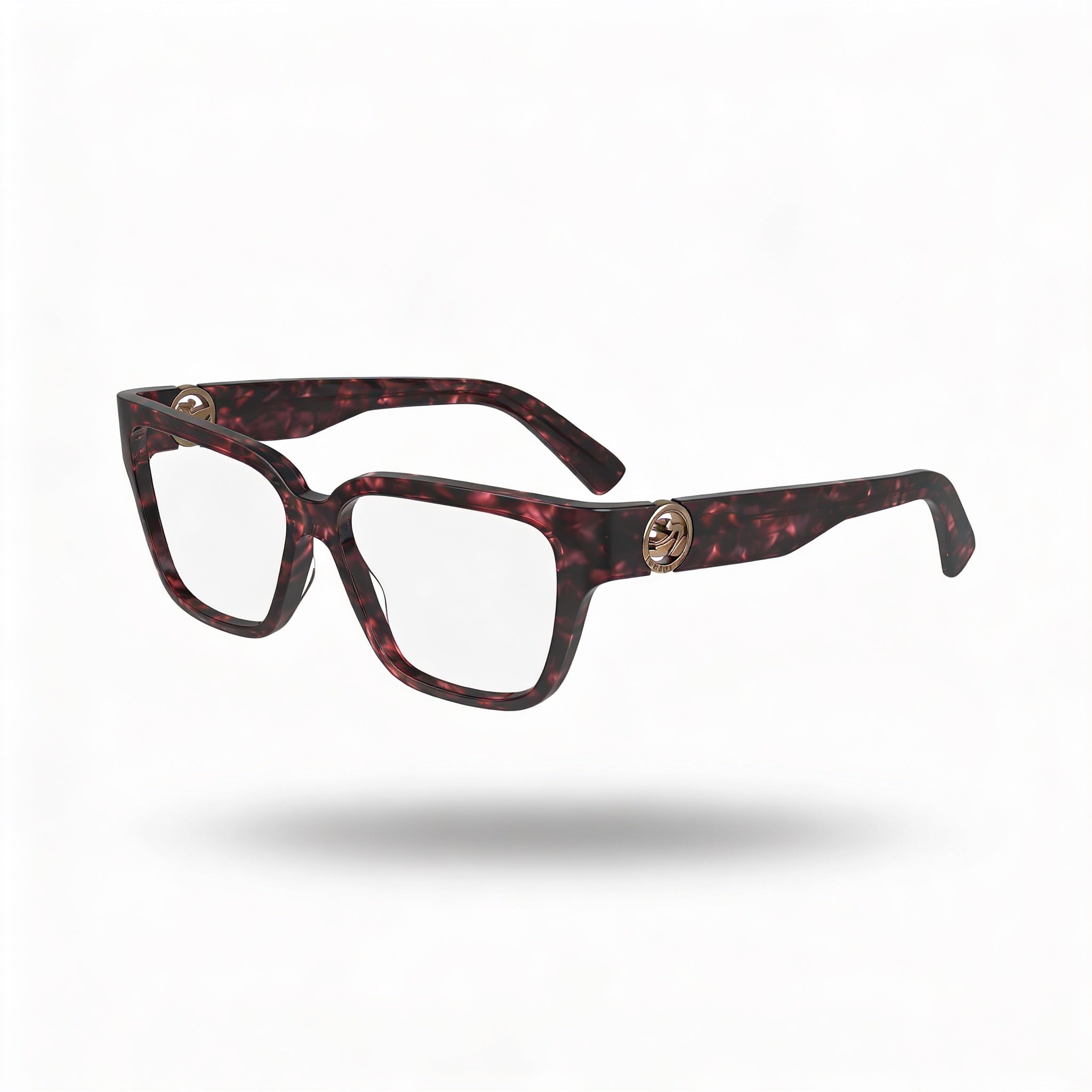 Longchamp Modern Men's Acetate Non-Polarized Eyewear, Rose Havana Frame & Lens, Size 52-14-140, Photo 1