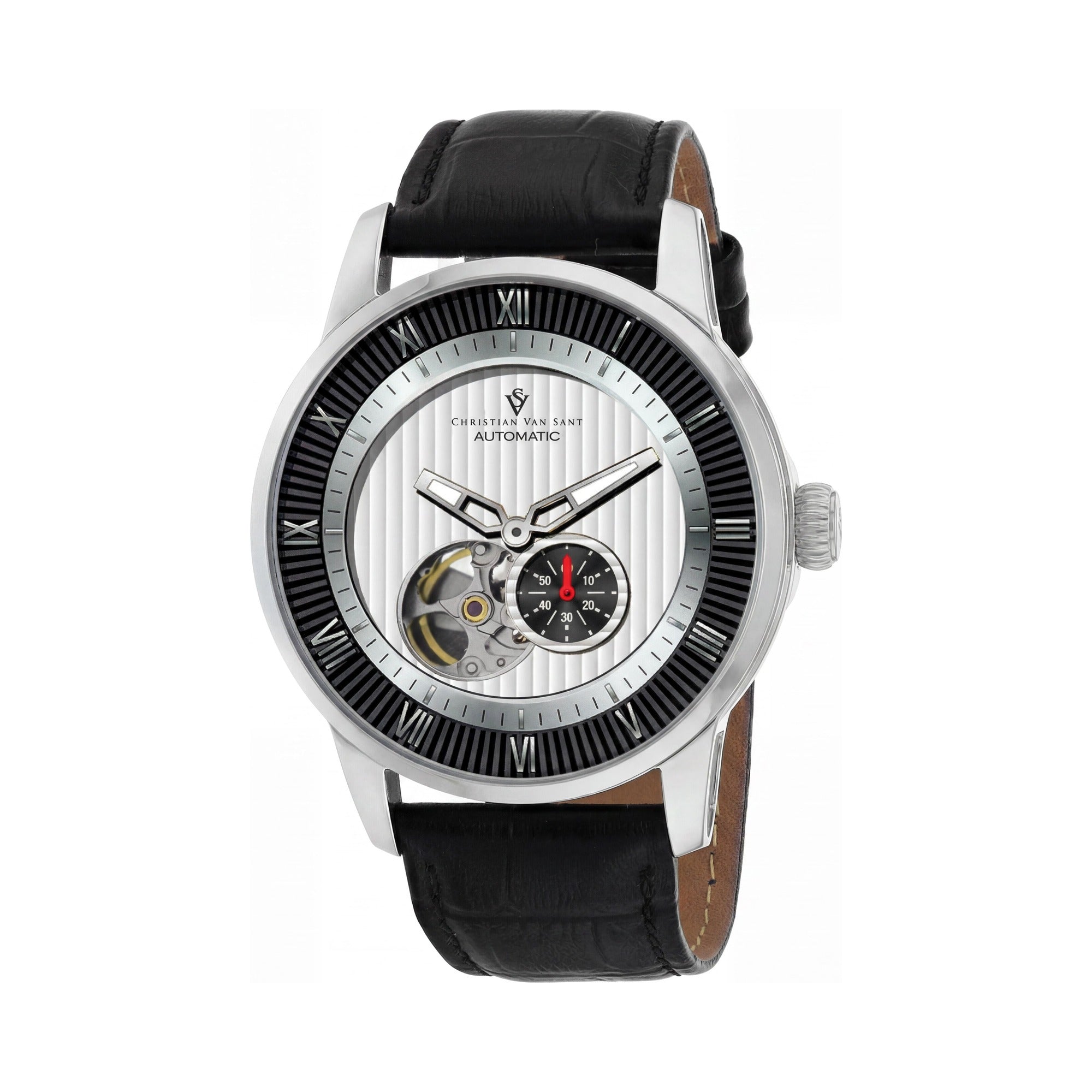 Christian Van Sant Modern Men's White Dial Automatic Movement Watch with Water Resistant Feature, Photo 1
