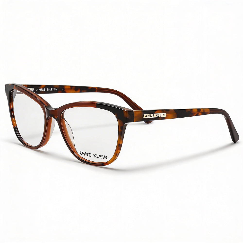 Gafas Anne Klein Ak5069 para hombre con montura metálica y lentes transparentes de policarbonato en color moca de 53 mm