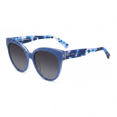 Kate Spade New York Aubriella/G/S Women’s 55mm Acetate Blue Grey Non-Polarized Gray Shaded Sunglasses