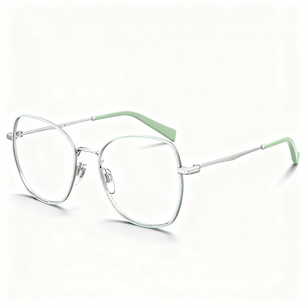 Levi's Women's Green Metal Prescription Eyeglass Frames, Size 52-18-145