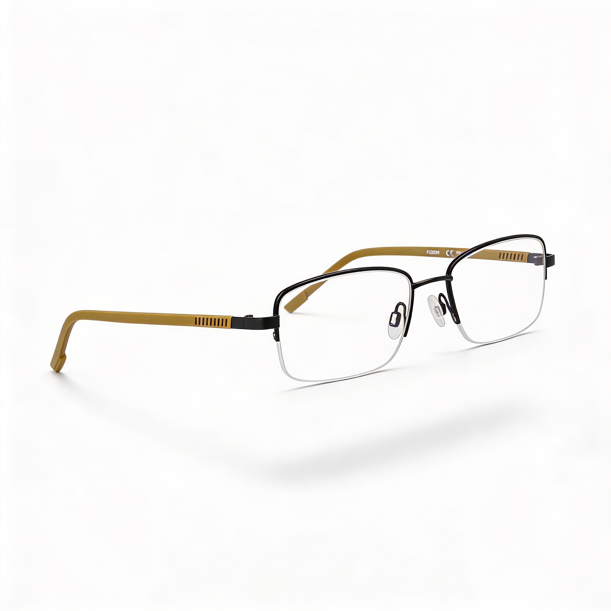 Flexon H6079 Women's Satin Black Metal Frame Polycarbonate Eyewear 52-19-145, Photo 2