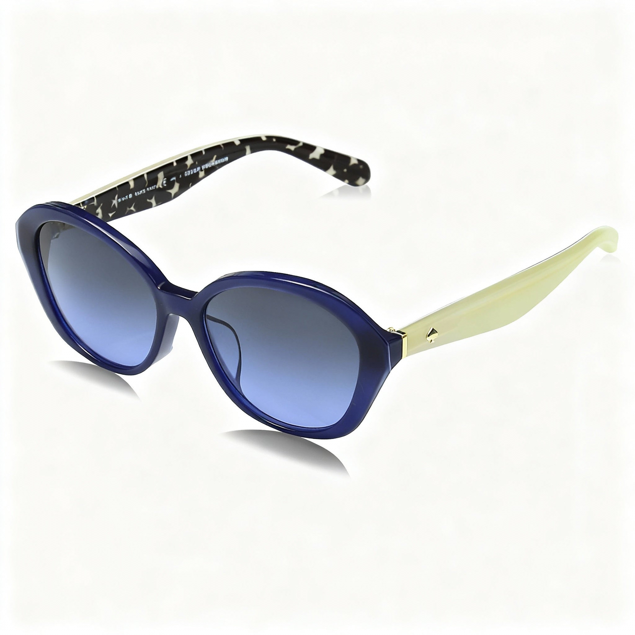 kate spade new york Classic Women's Blue White Pattern Acetate Anti-Glare Blue Gradient Polycarbonate Non-Polarized Sunglasses 55-17-135, Photo 1