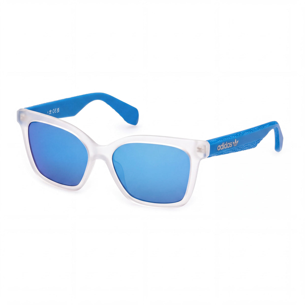 Gafas de sol Adidas Originals Casual de mujer con montura de cristal y protección UV con espejo azul, 54 mm, Photo 1